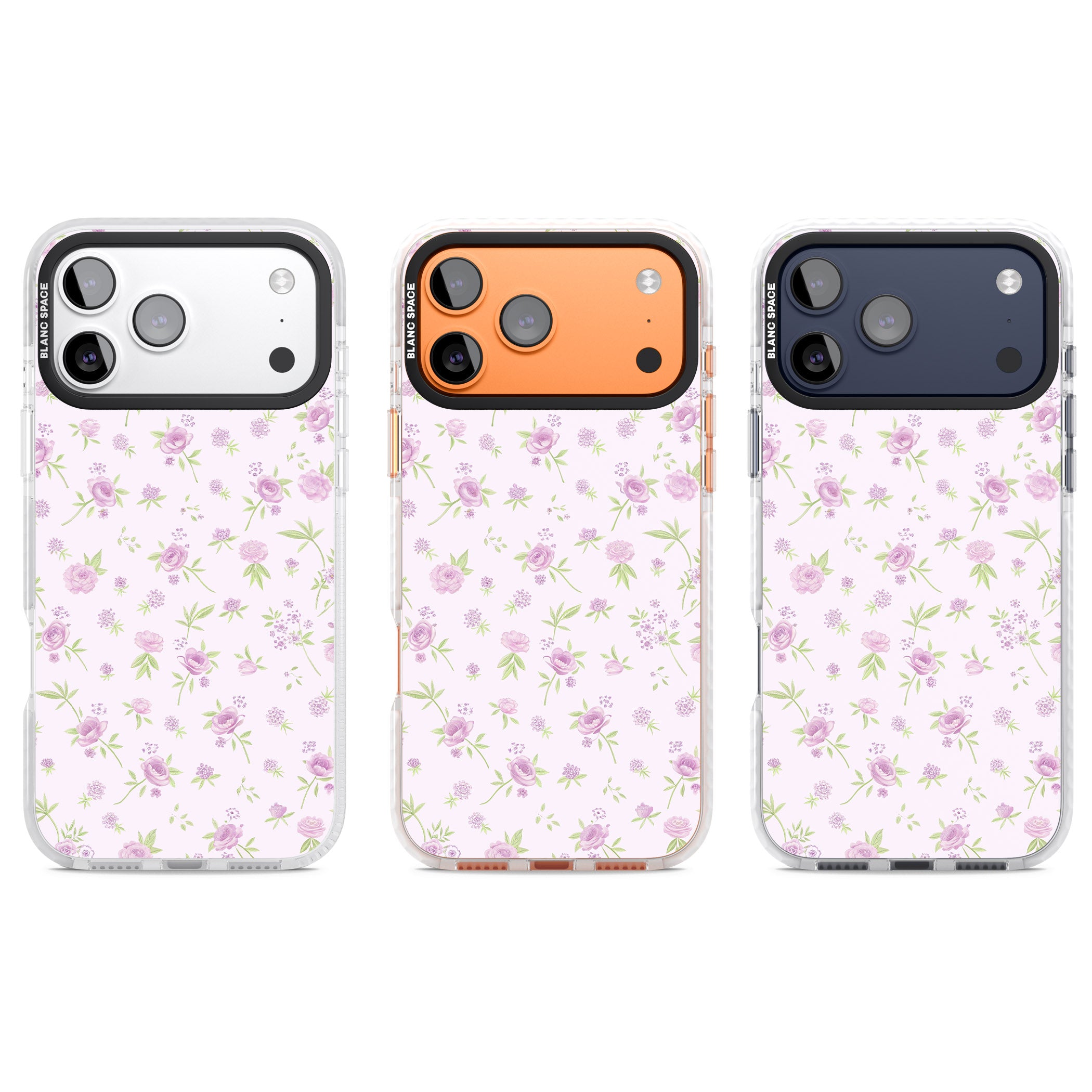 Pink Peonies iPhone 17 Pro Impact Pro Clear Phone Case APT Impact Protection