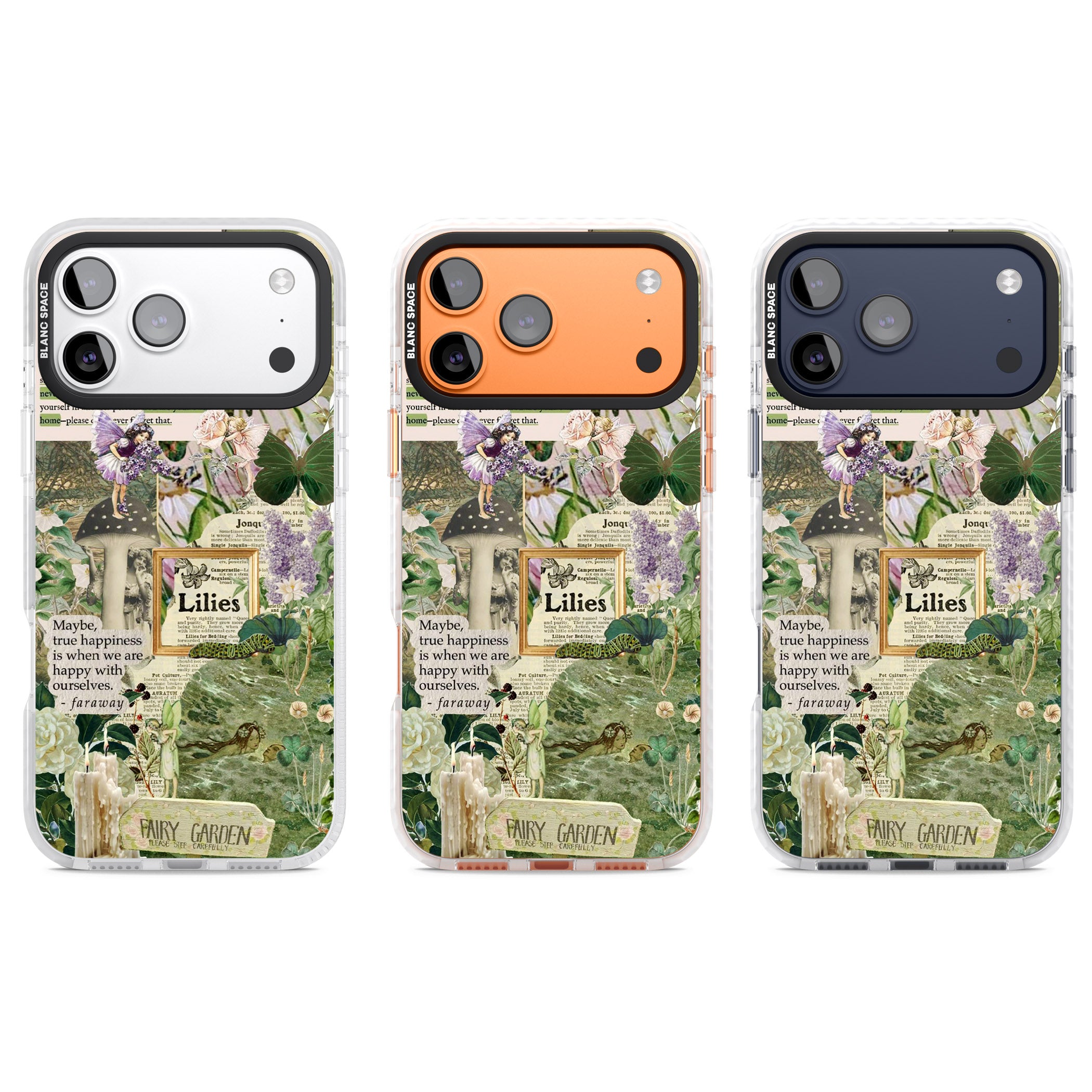 Fairy Garden iPhone 17 Pro Impact Pro Clear Phone Case APT Impact Protection