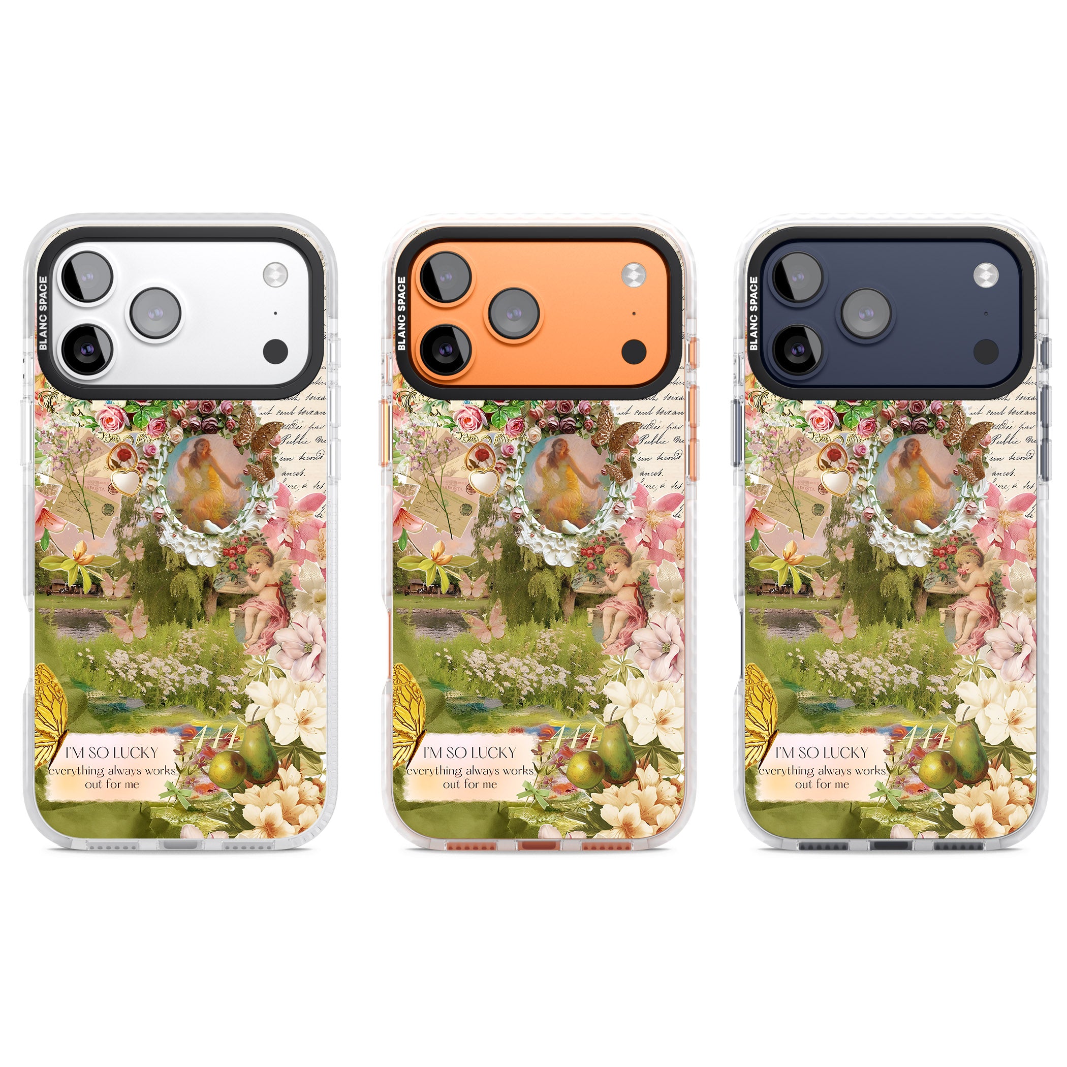 Nature in Pink iPhone 17 Pro Impact Pro Clear Phone Case APT Impact Protection