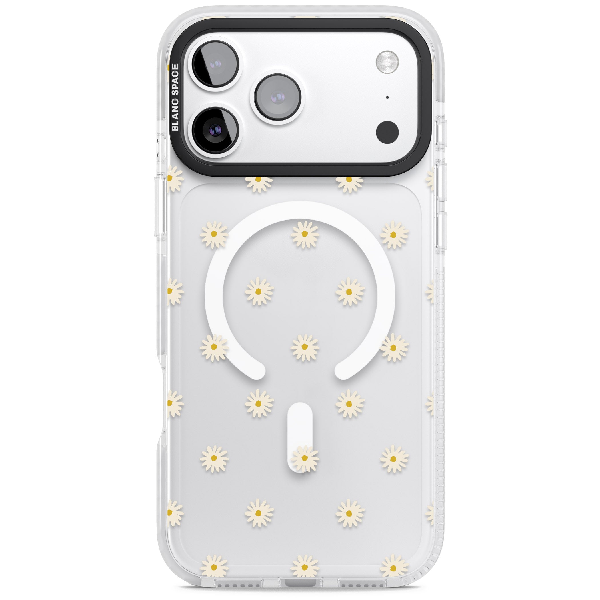 Daisy Pop Floral iPhone 17 Pro Max Impact Pro Clear Phone Case