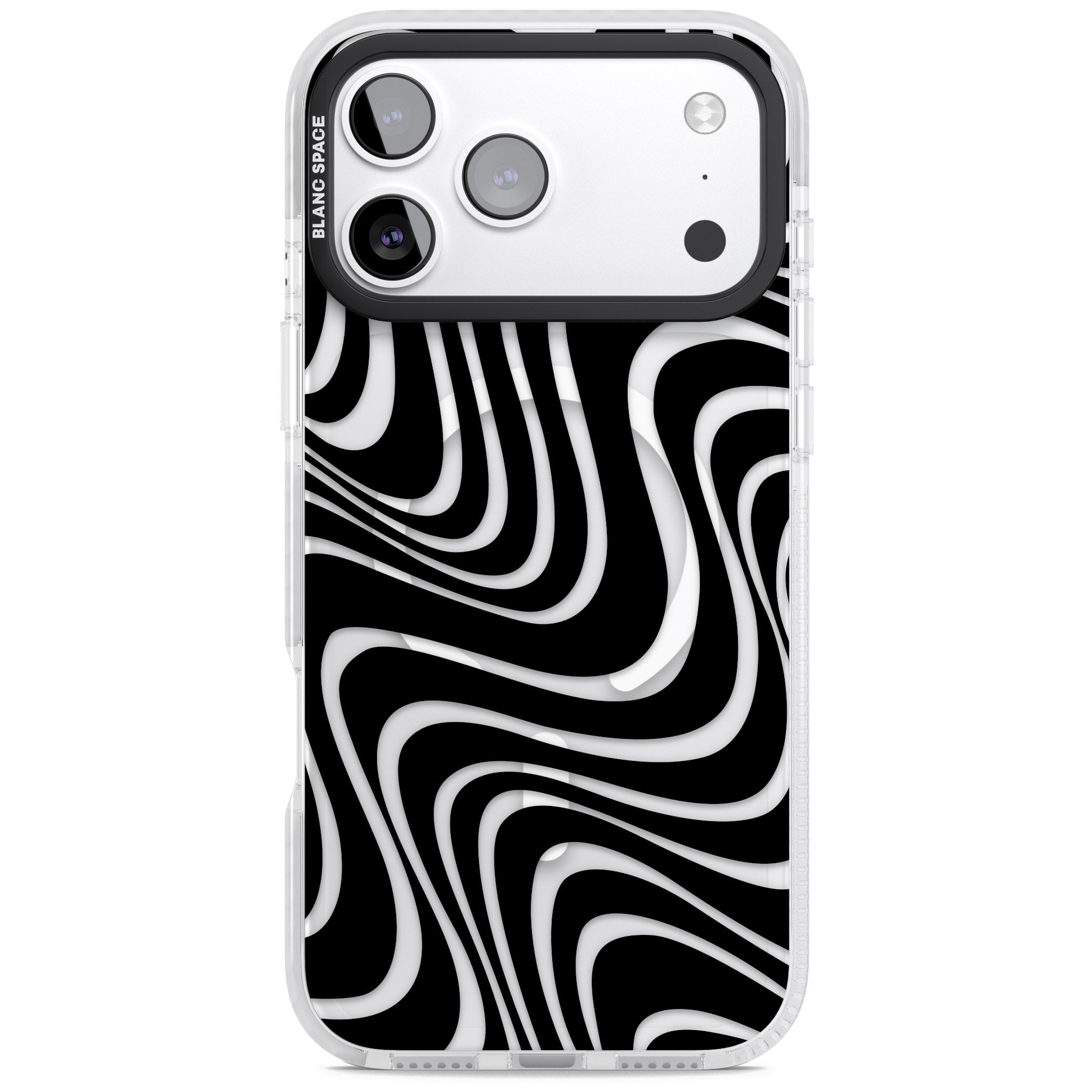 Abstract Waves iPhone 17 Pro Max Impact Pro Clear Phone Case