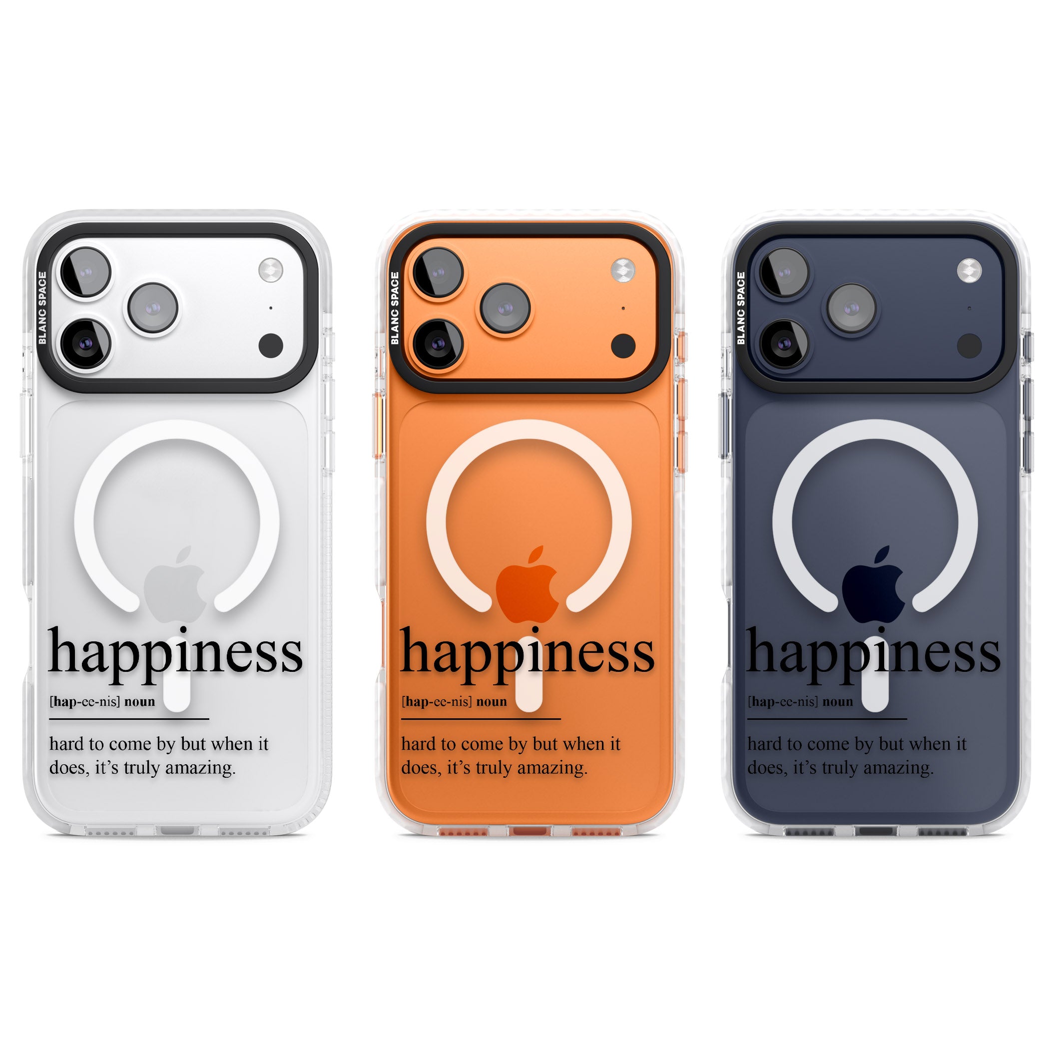 Happiness iPhone 17 Pro Impact Pro Clear Phone Case APT Impact Protection