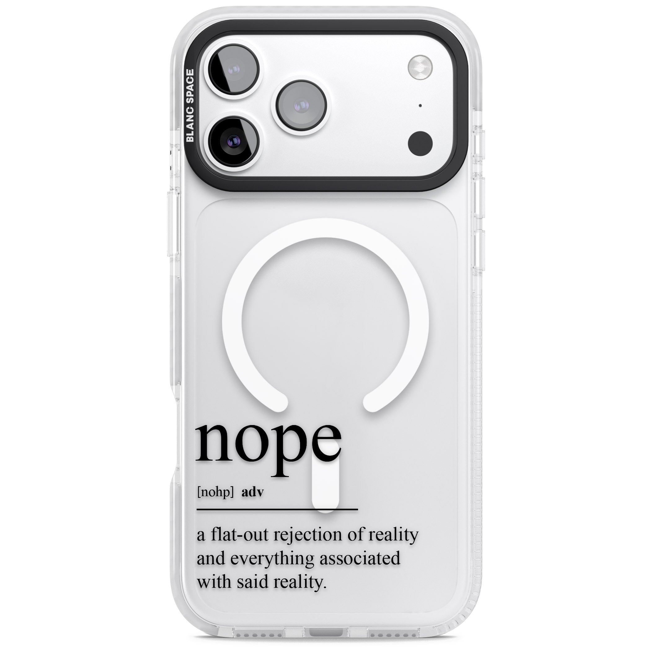Nope iPhone 17 Pro Max Impact Pro Clear Phone Case