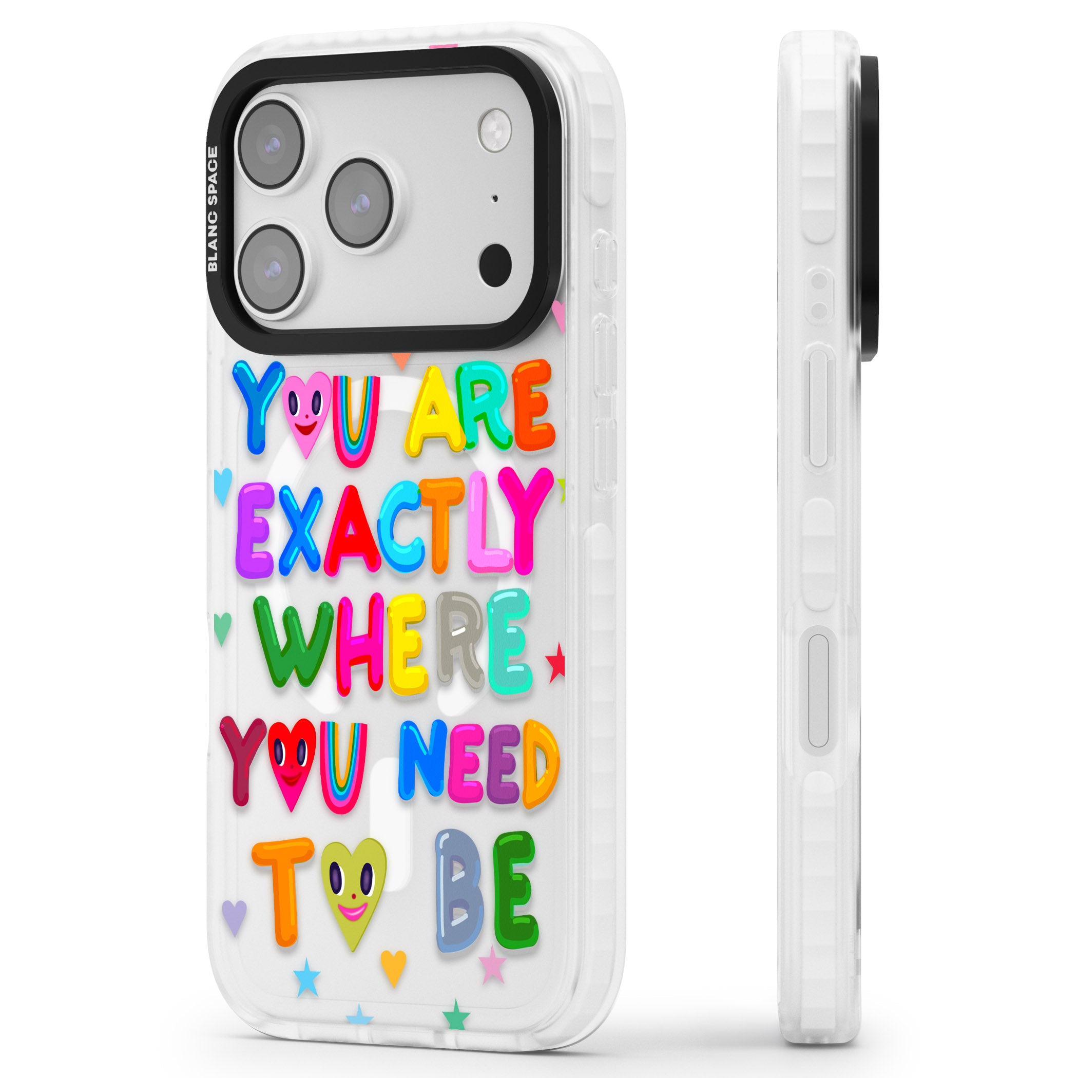 Exactly Where You Need To Be iPhone 17 Pro Max Impact Pro Clear Phone Case Side Profile