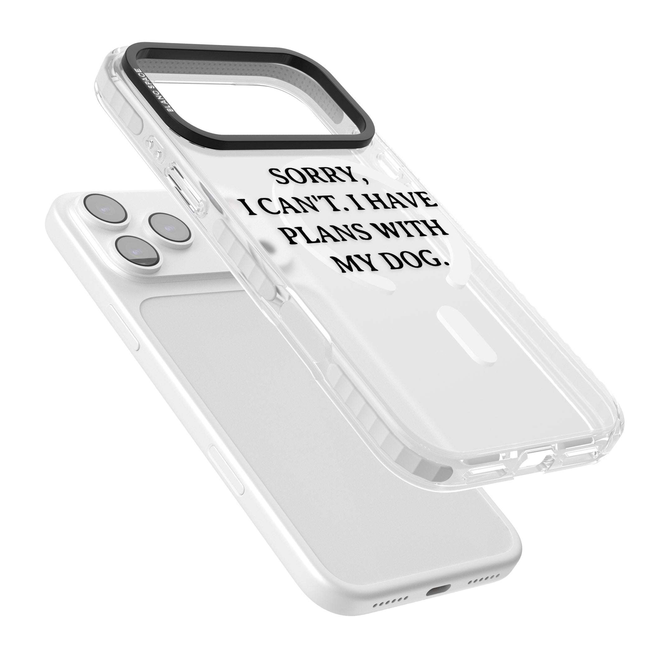 I Have Plans With My Dog iPhone 17 Pro Max Impact Pro Clear Phone Case Colours