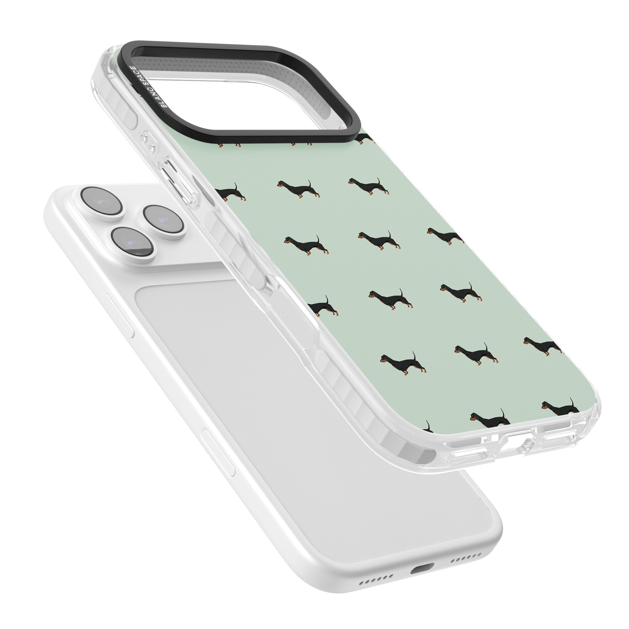 Dachshund Dog Pattern iPhone 17 Pro Max Impact Pro Clear Phone Case Colours