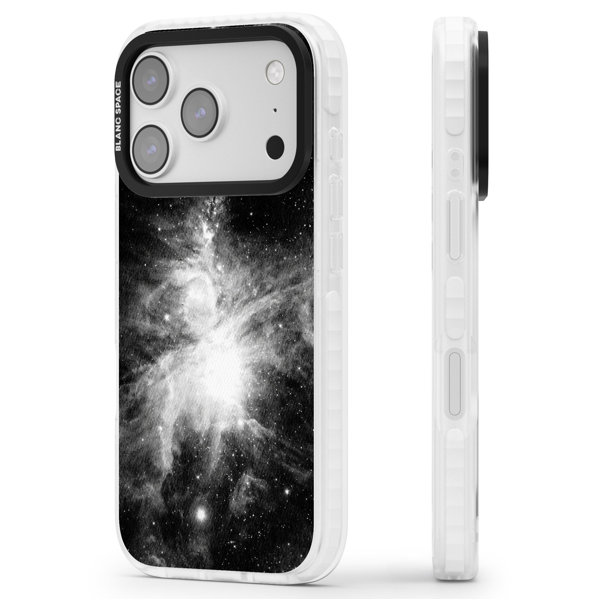Galaxy Swirl iPhone 17 Pro Max Impact Pro Clear Phone Case Side Profile