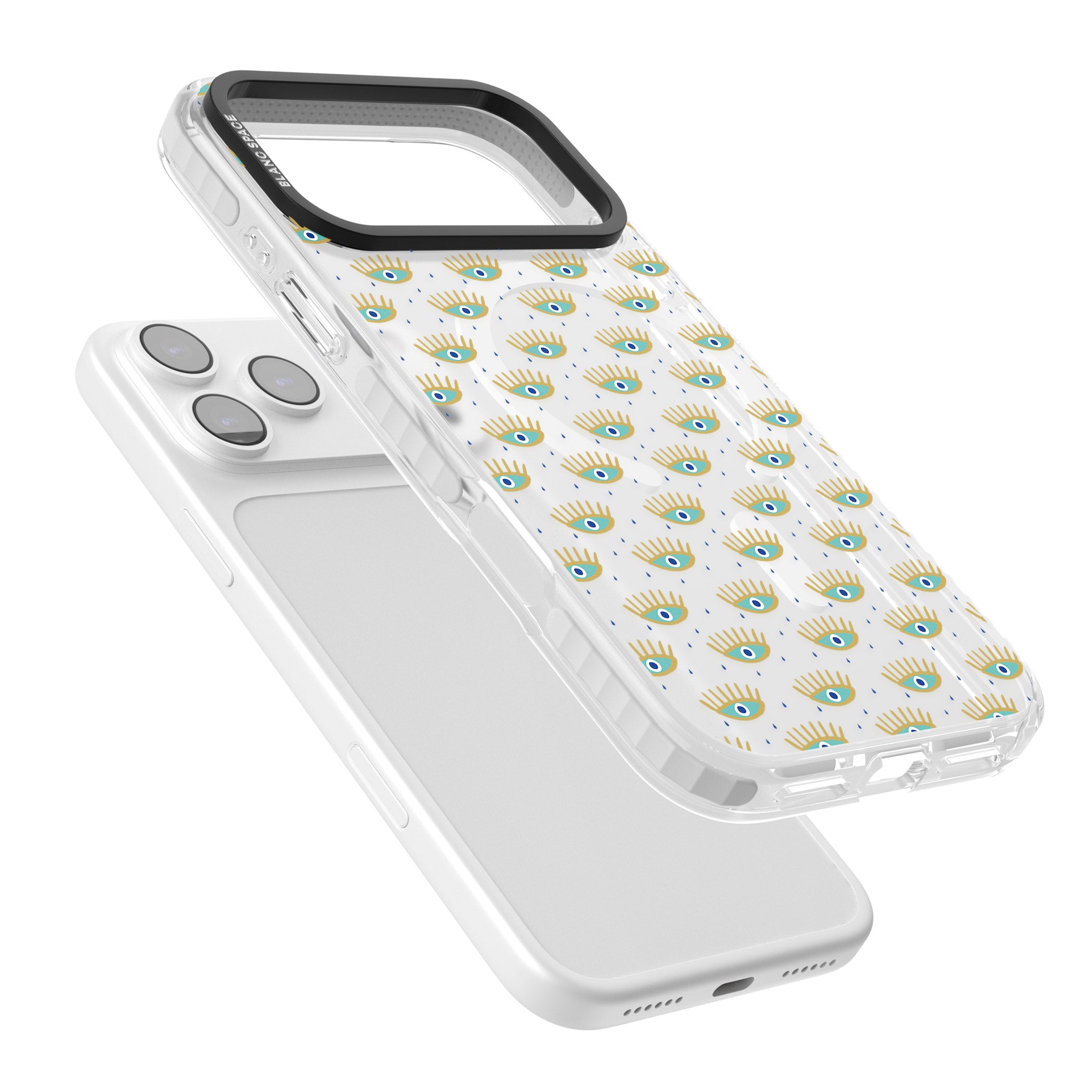 Crying Eyes Pattern iPhone 17 Pro Max Impact Pro Clear Phone Case Colours