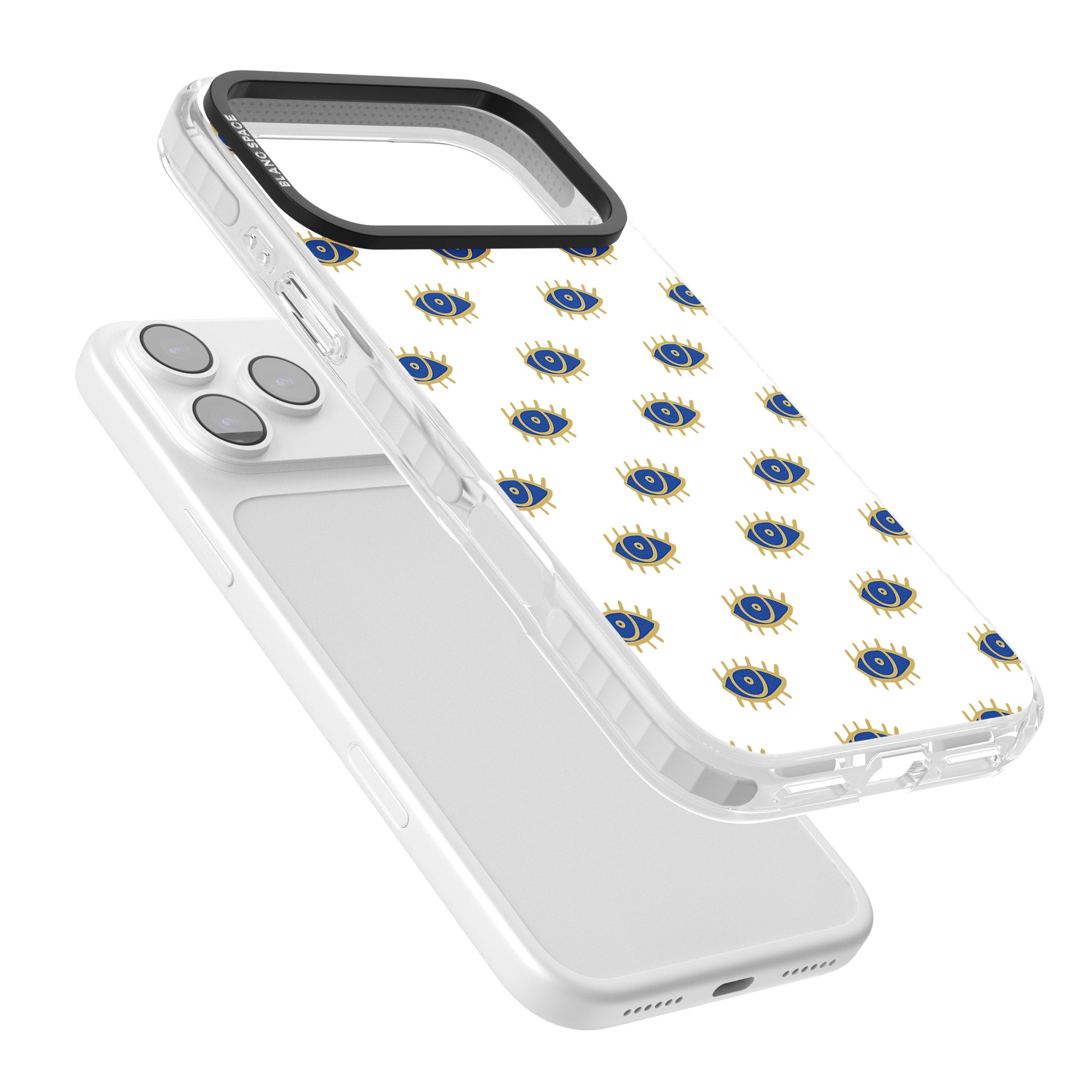 Gold Eye Pattern iPhone 17 Pro Max Impact Pro Clear Phone Case Colours