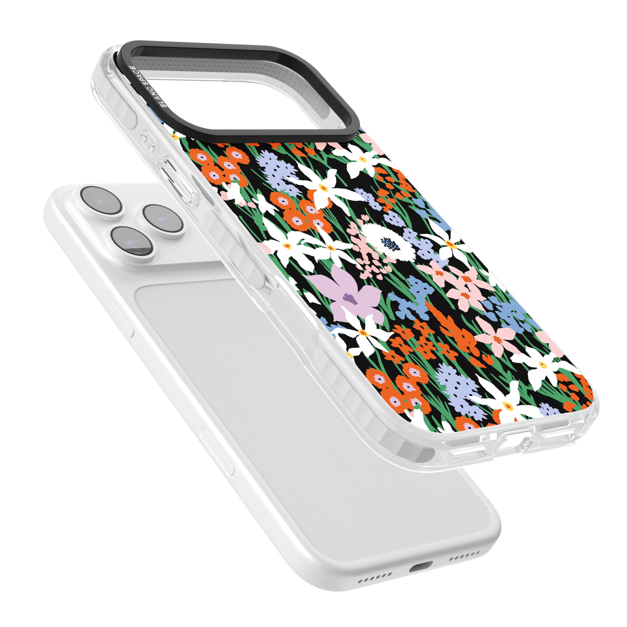 Floral Bloom Meadow Solid iPhone 17 Pro Max Impact Pro Clear Phone Case Colours