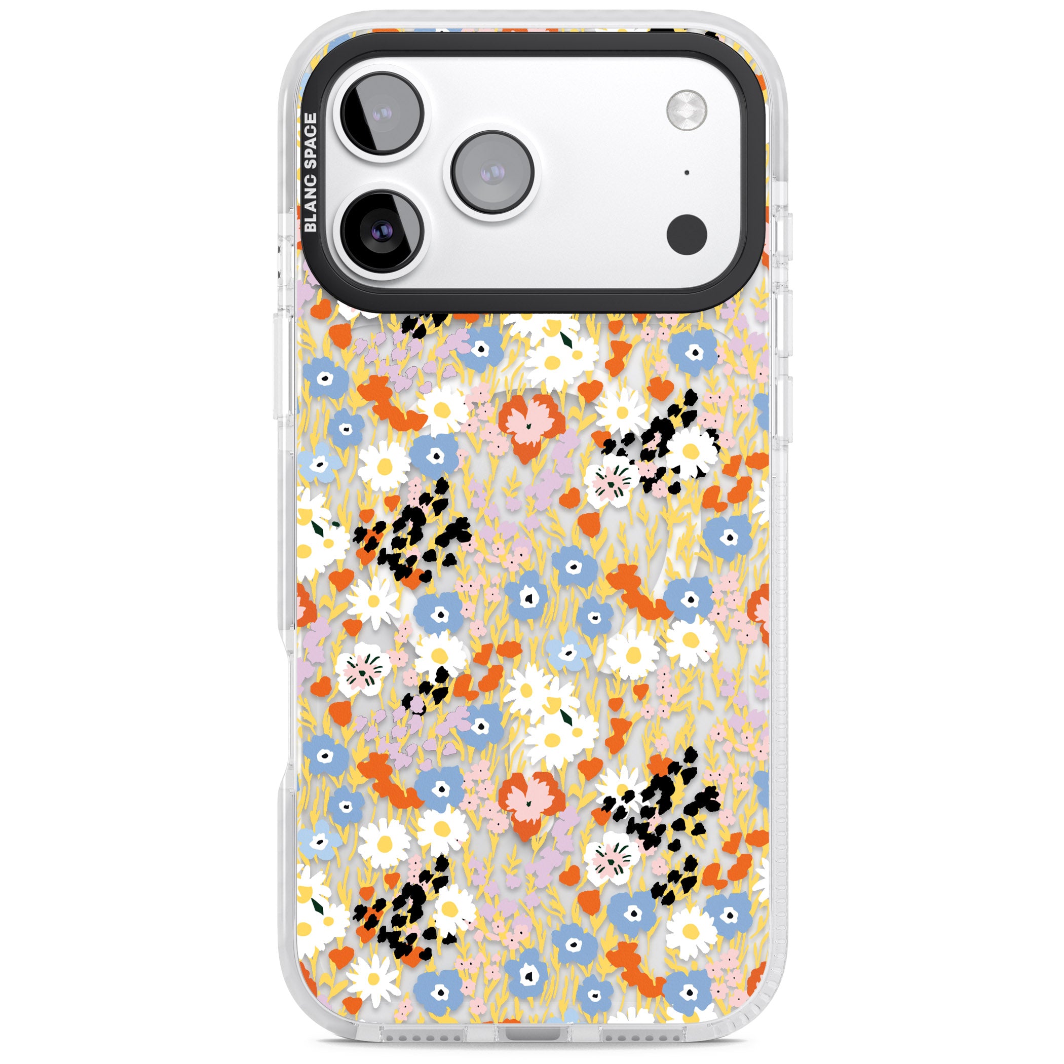 Floral Delight: Vibrant Blooms iPhone 17 Pro Impact Pro Clear Phone Case