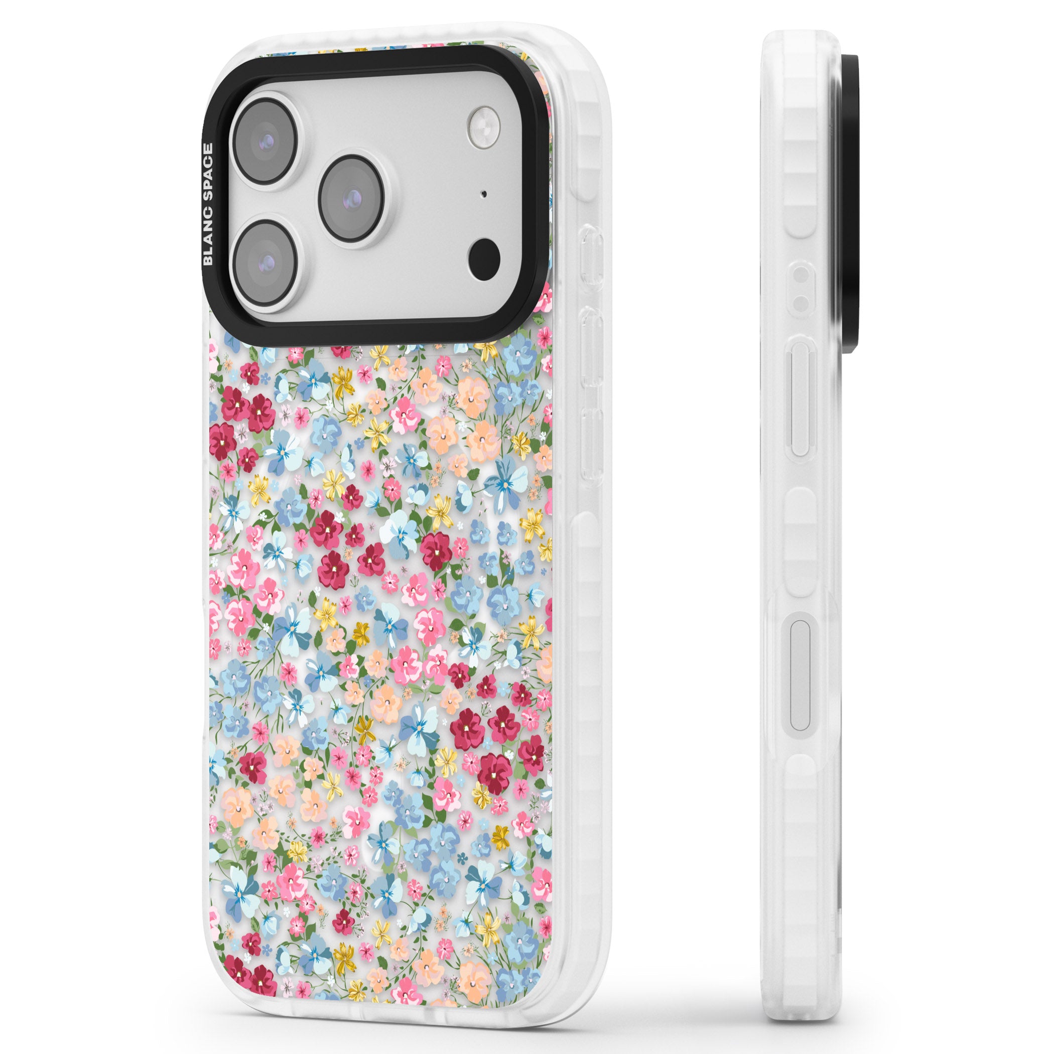 Venetian Meadow iPhone 17 Pro Max Impact Pro Clear Phone Case Side Profile