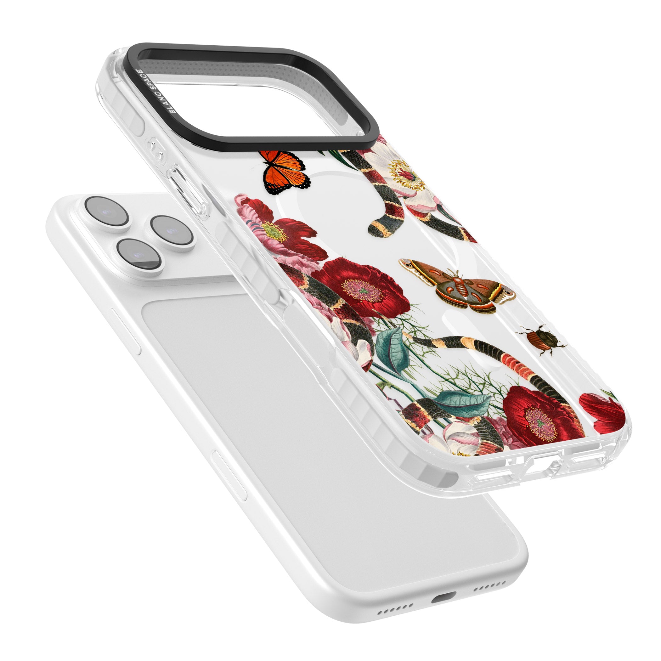 Botanical Snake iPhone 17 Pro Max Impact Pro Clear Phone Case Colours