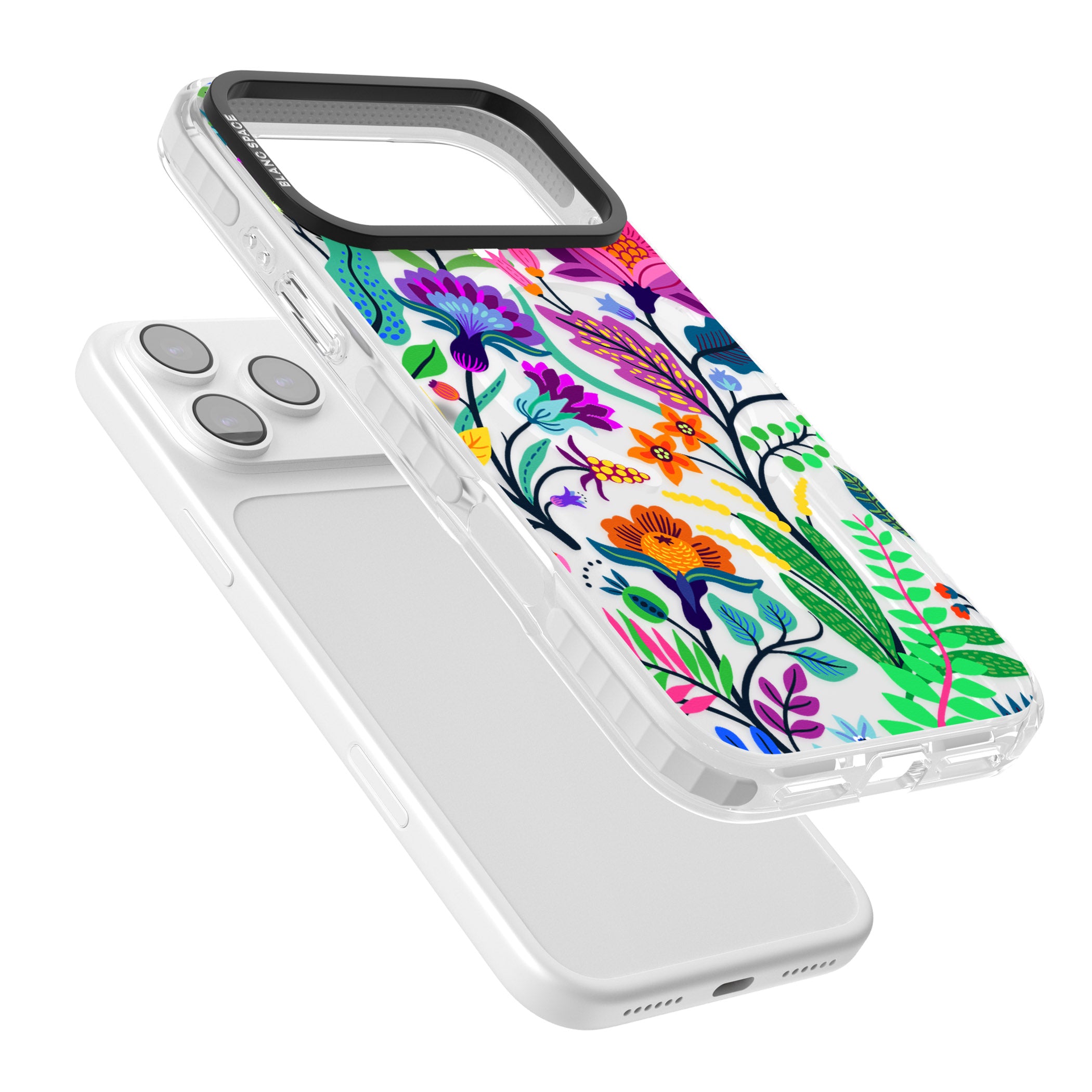 Floral Vibe iPhone 17 Pro Max Impact Pro Clear Phone Case Colours