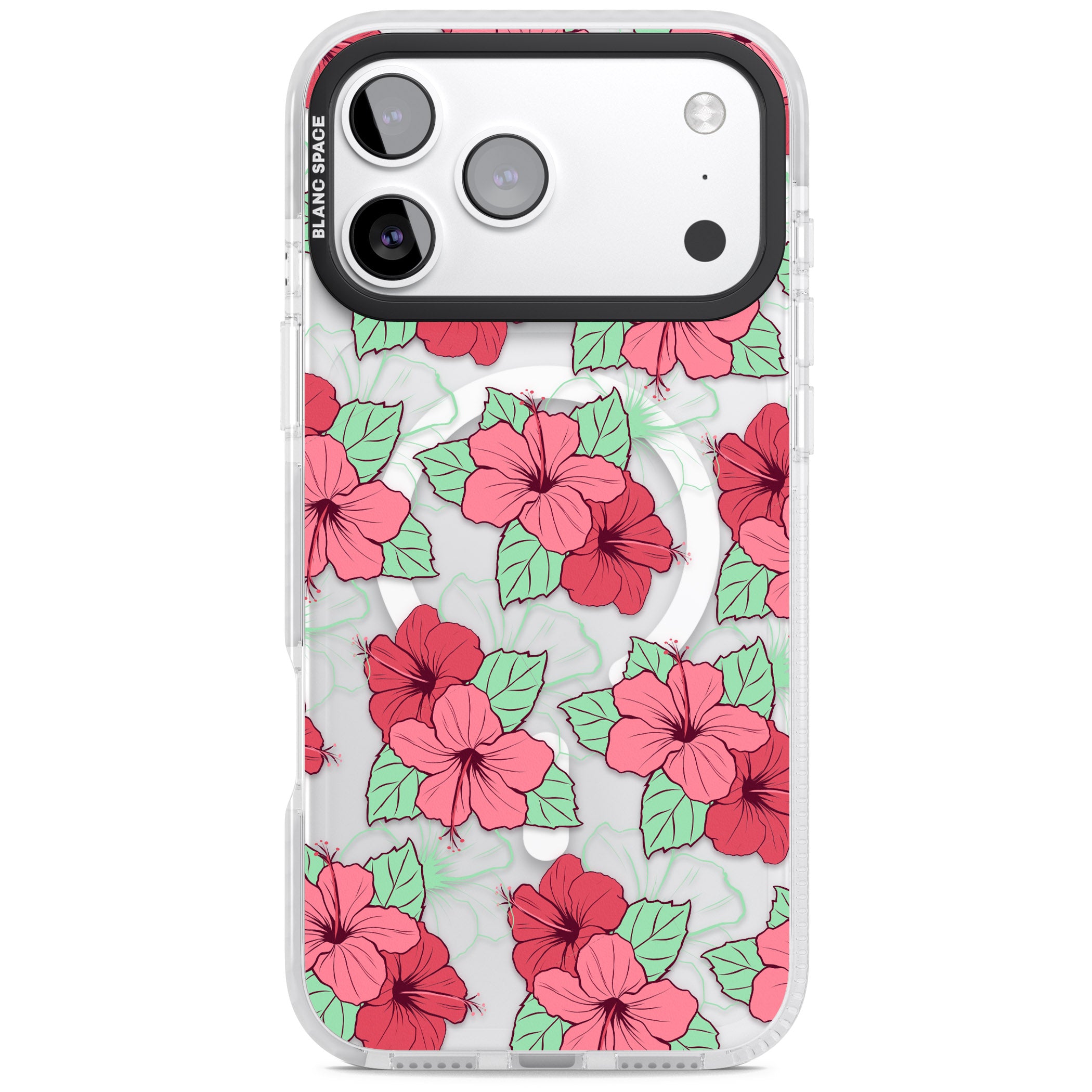 Pink Peony iPhone 17 Pro Max Impact Pro Clear Phone Case