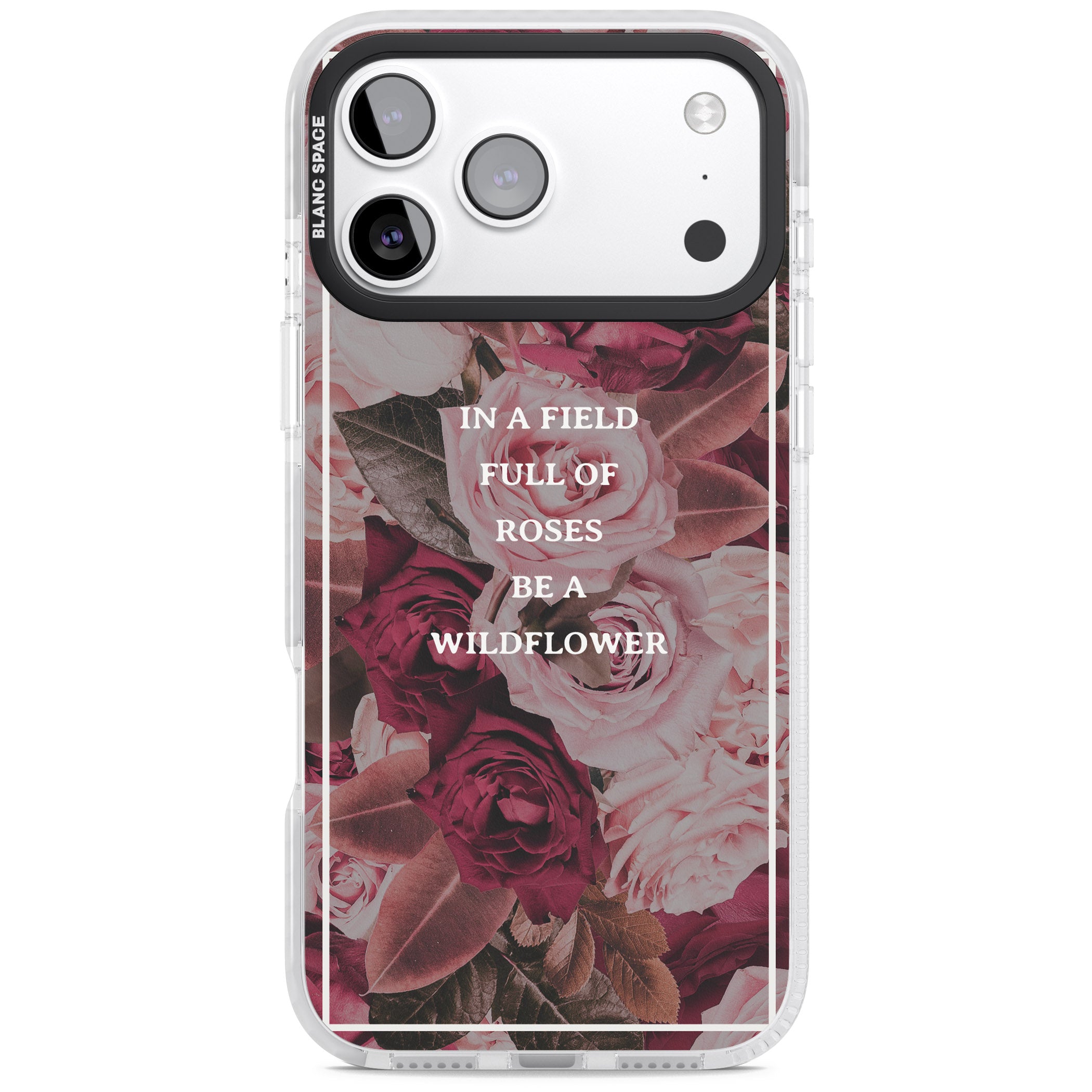 Wildflower Floral Quote iPhone 17 Pro Max Impact Pro Clear Phone Case