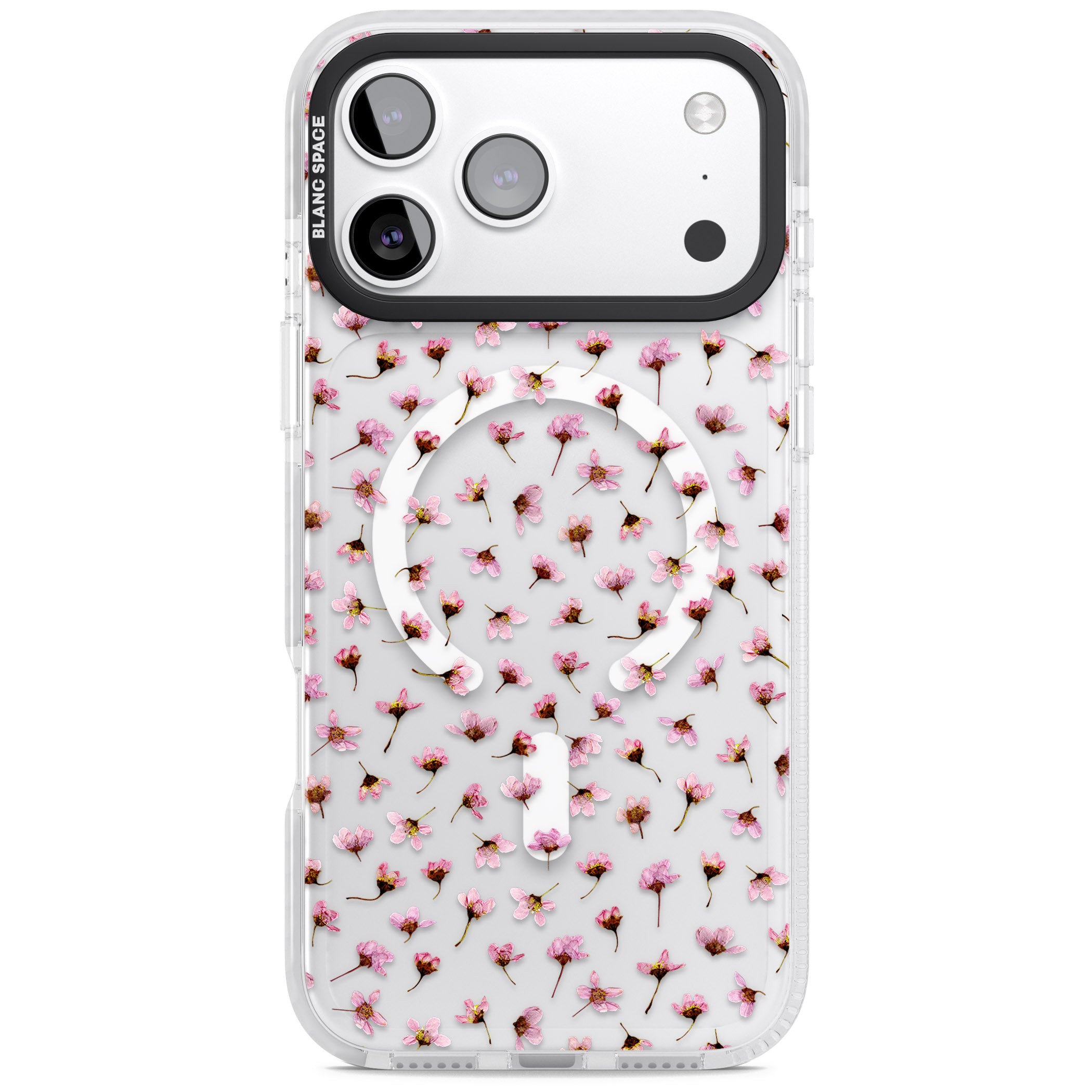 Pink Blossom iPhone 17 Pro Max Impact Pro Clear Phone Case