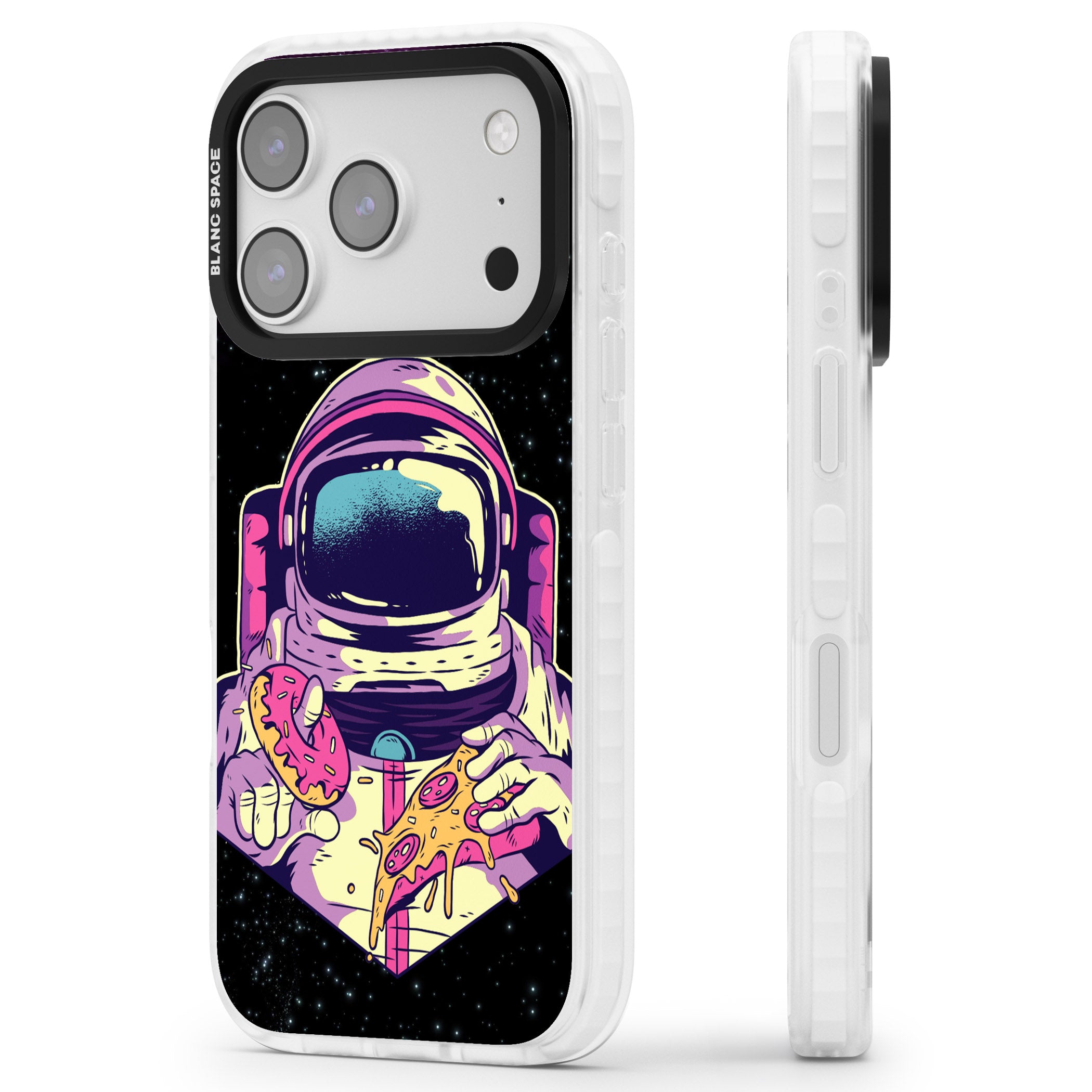 Astro Cheat Meal iPhone 17 Pro Max Impact Pro Clear Phone Case Side Profile