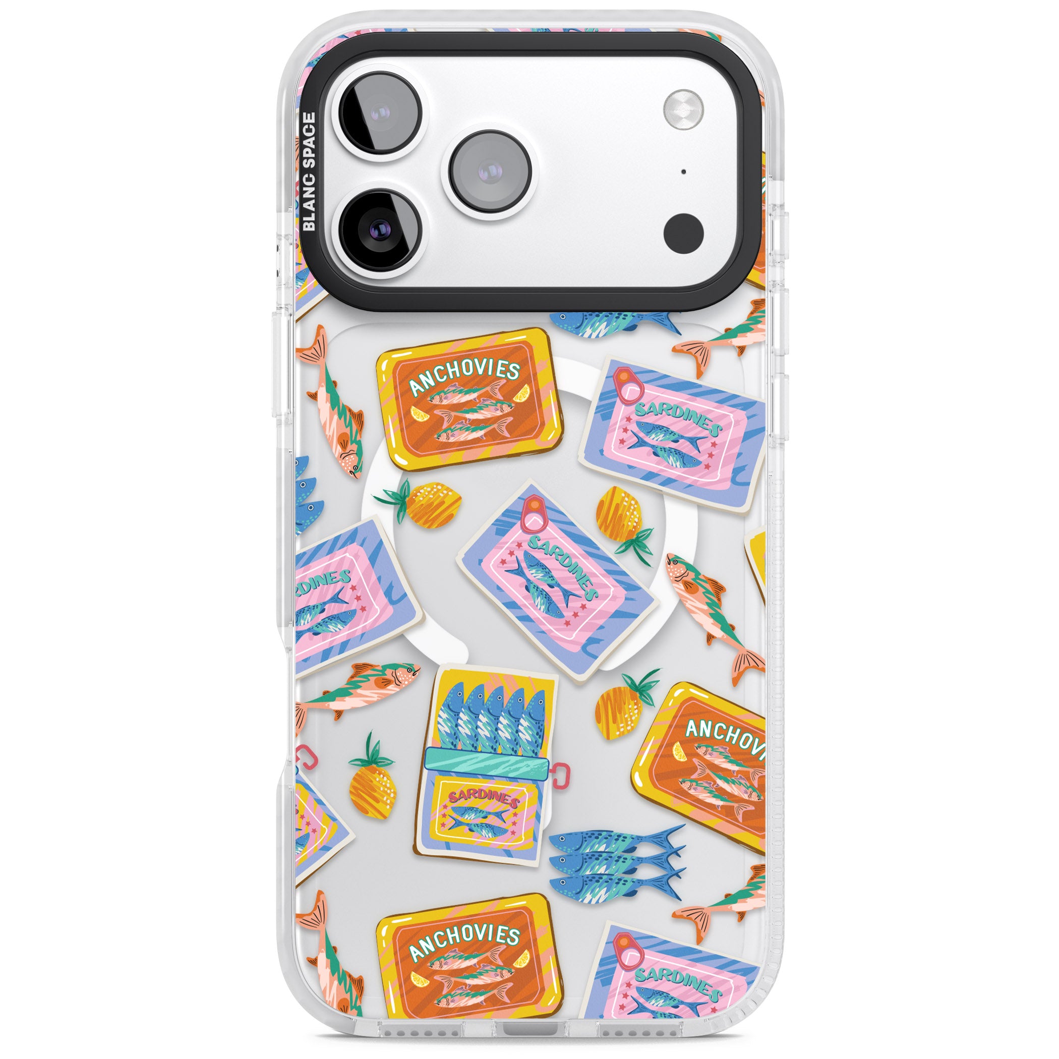 Sardines & Anchovies iPhone 17 Pro Max Impact Pro Clear Phone Case