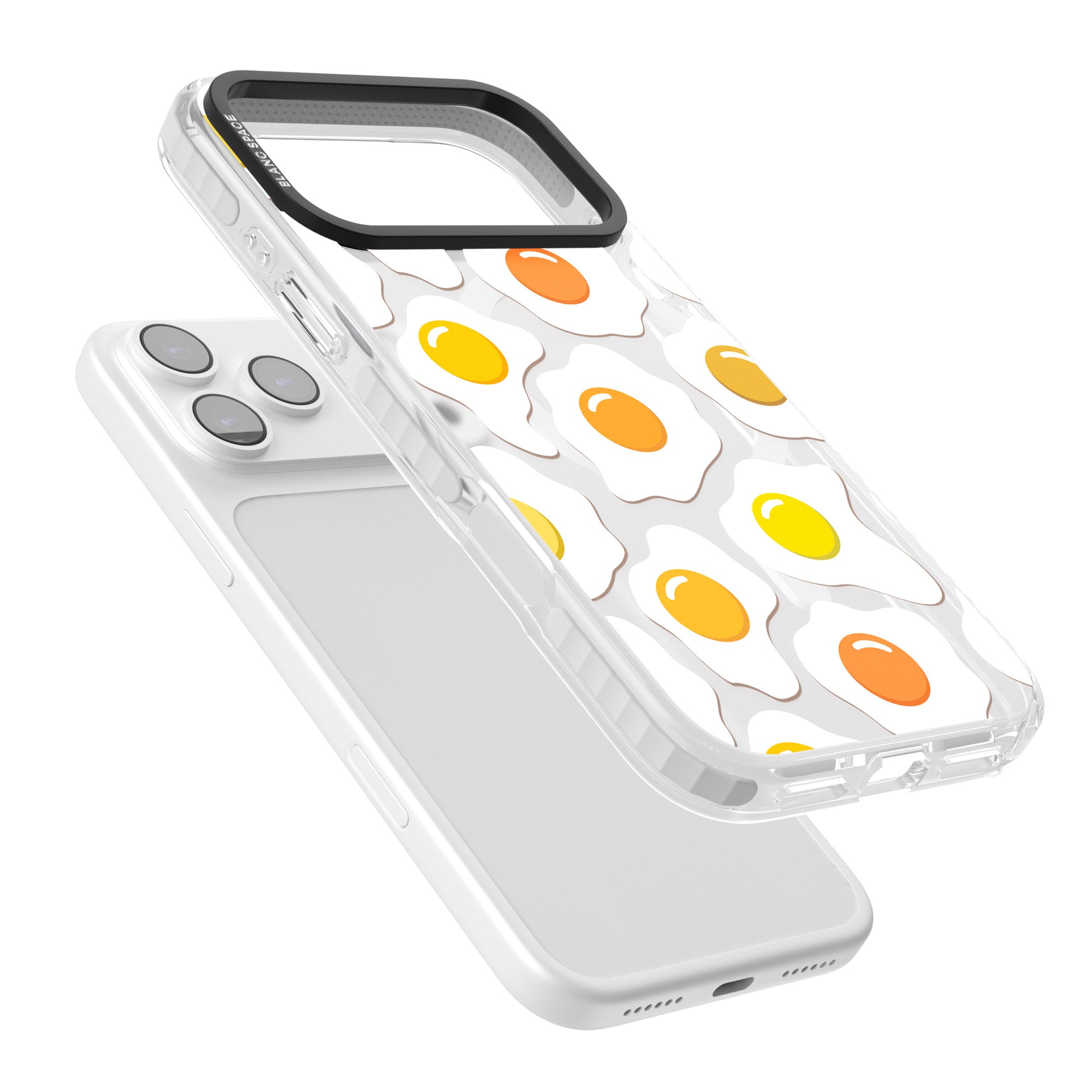 Fried Egg Pattern iPhone 17 Pro Max Impact Pro Clear Phone Case Colours