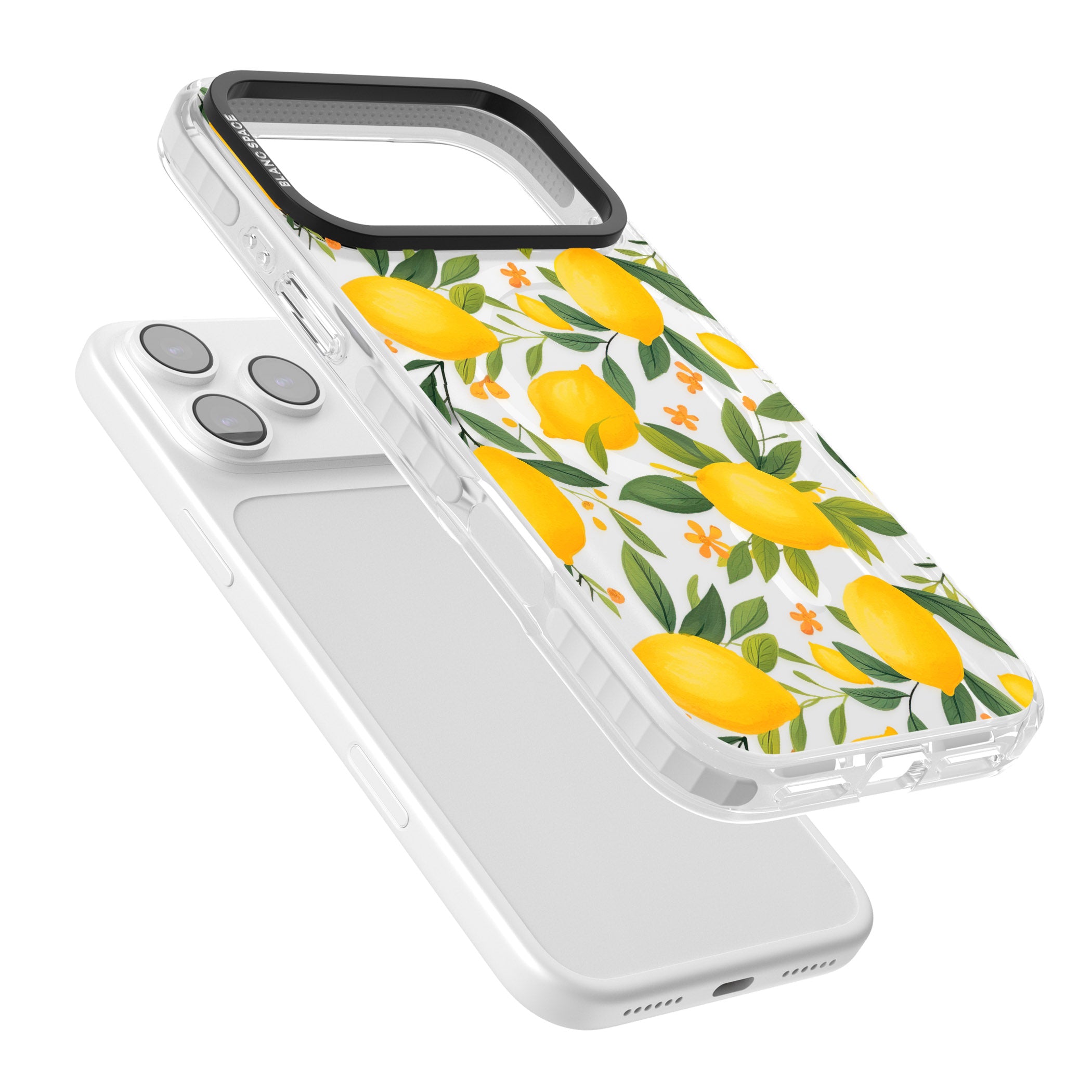 Lemon Pattern iPhone 17 Pro Max Impact Pro Clear Phone Case Colours