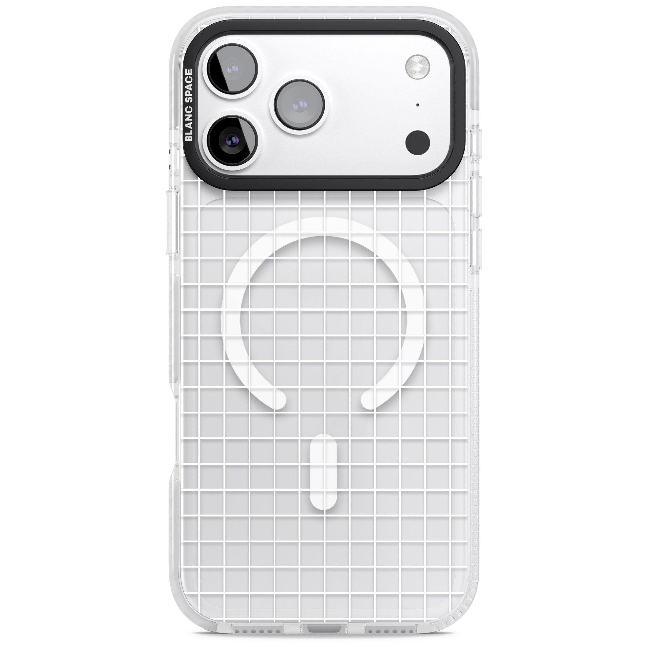 Modern Grid Pattern iPhone 17 Pro Max Impact Pro Clear Phone Case