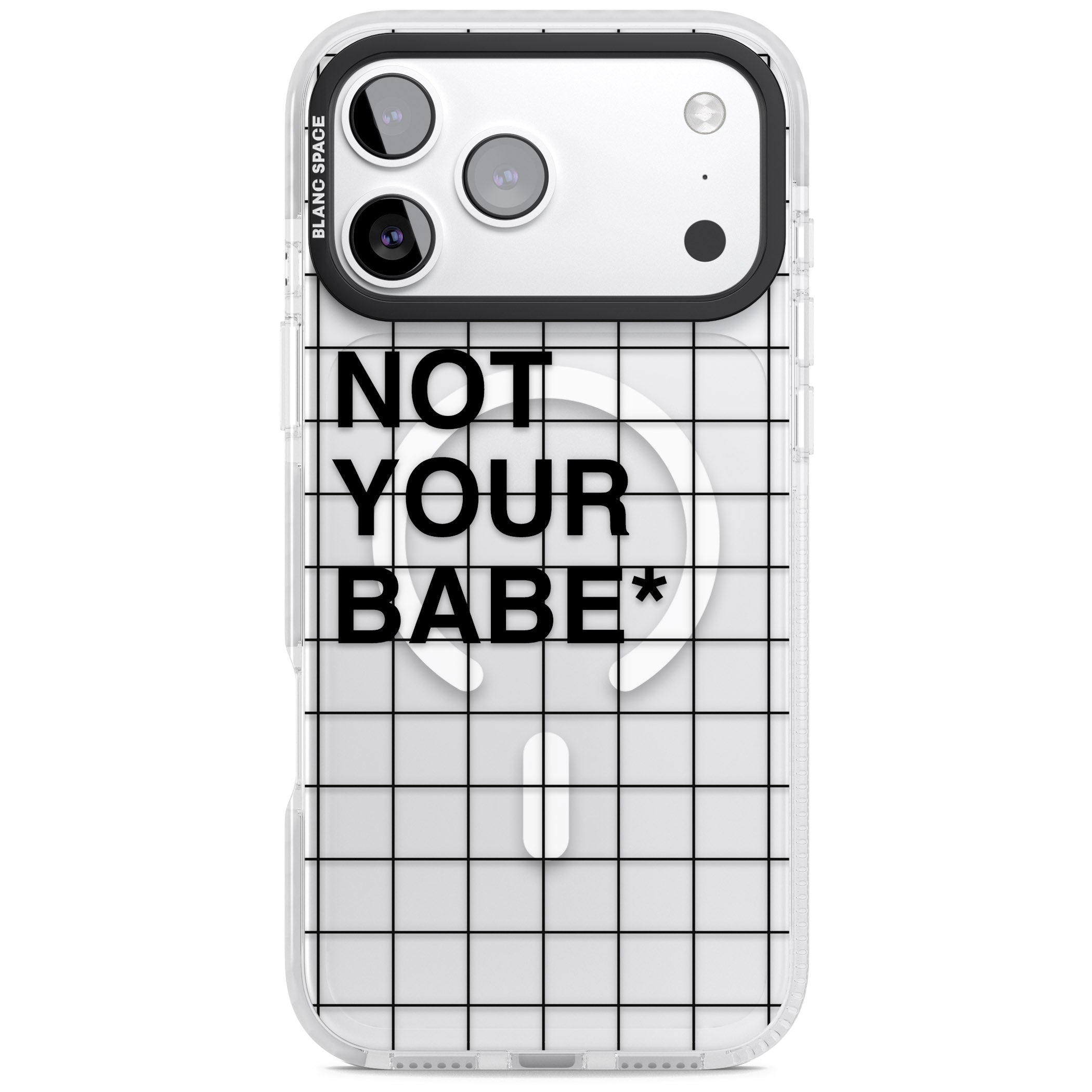 Not Your Babe iPhone 17 Pro Max Impact Pro Clear Phone Case
