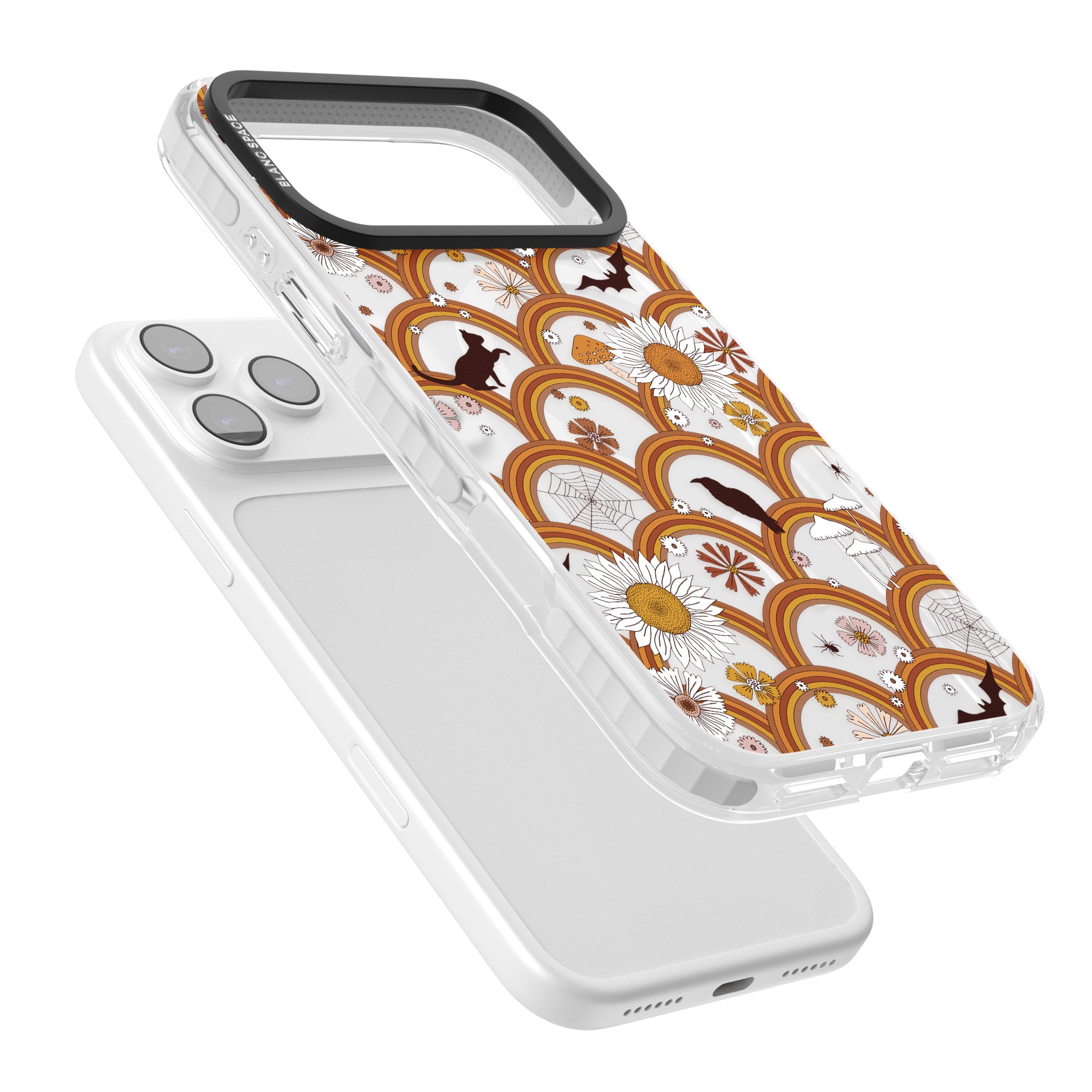 Halloween Rainbows iPhone 17 Pro Max Impact Pro Clear Phone Case Colours