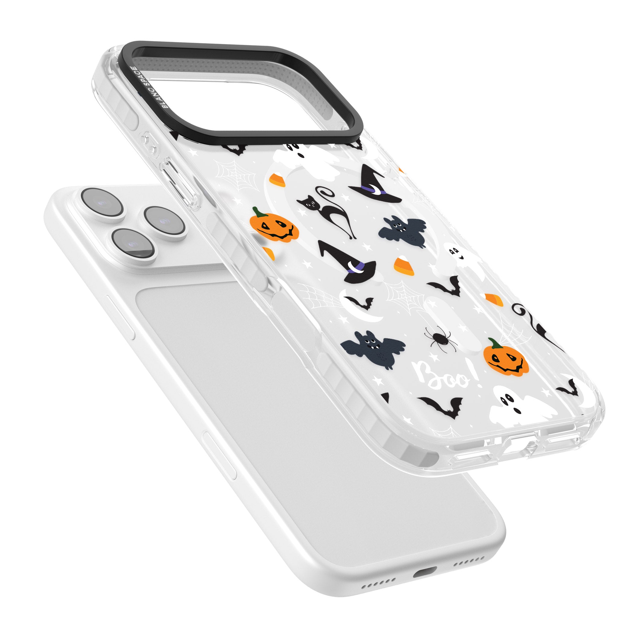 Halloween Mix Pattern iPhone 17 Pro Max Impact Pro Clear Phone Case Colours