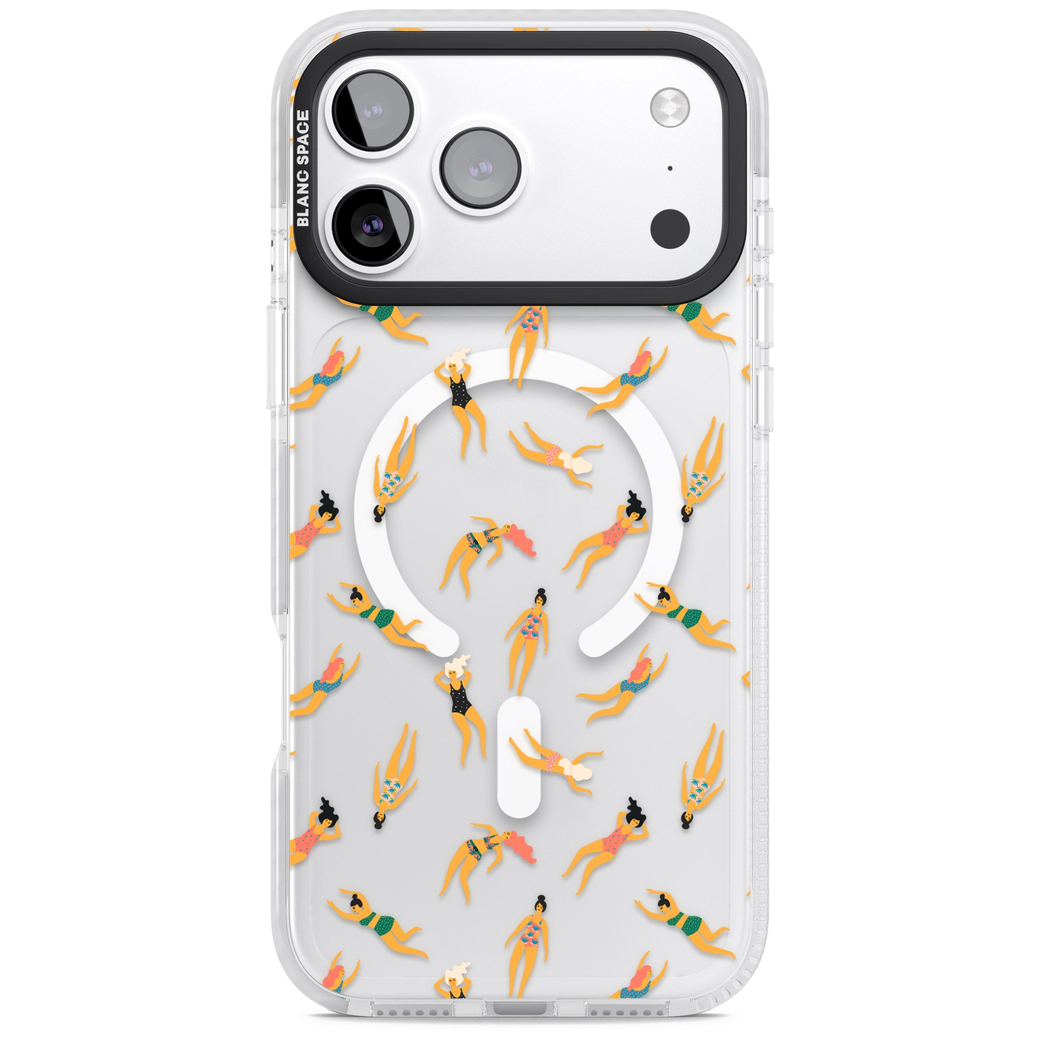 Poolside Pattern iPhone 17 Pro Max Impact Pro Clear Phone Case