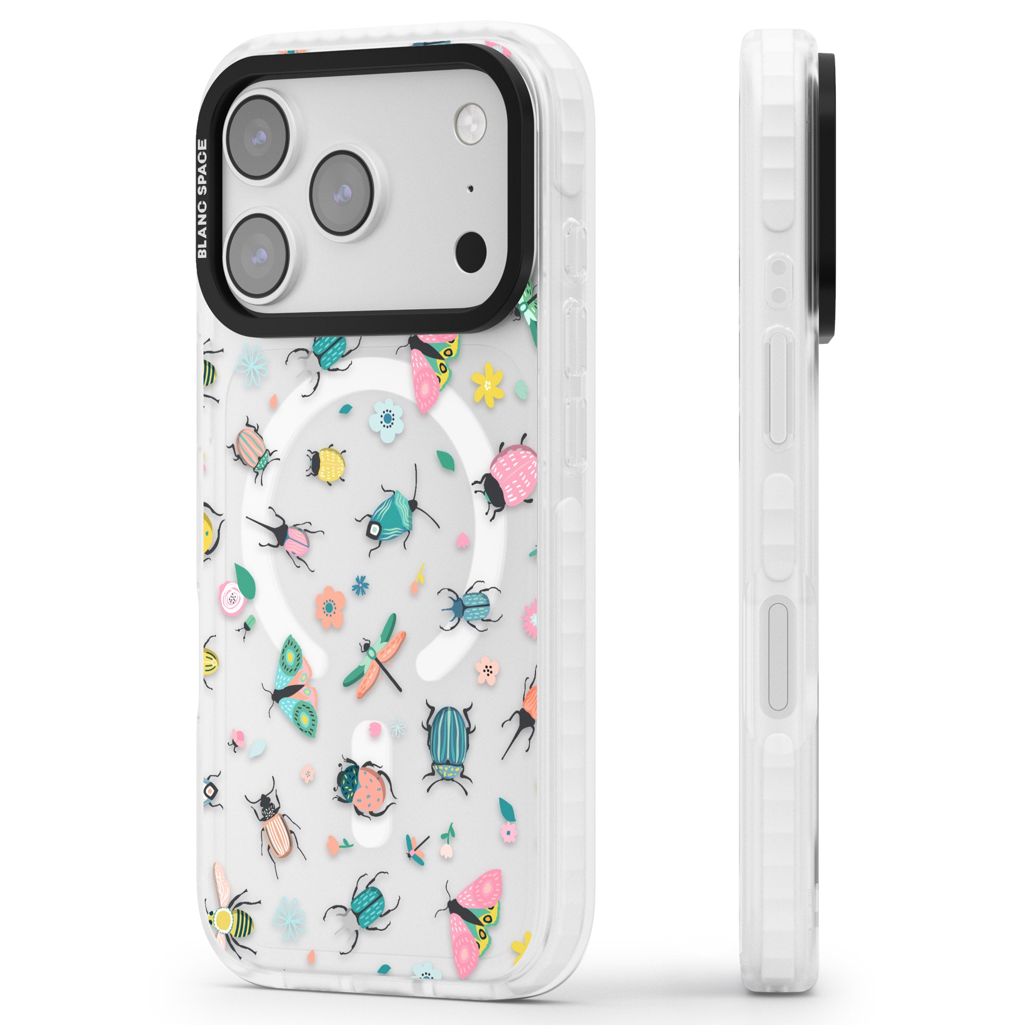 Playful Bug Life iPhone 17 Pro Max Impact Pro Clear Phone Case Side Profile
