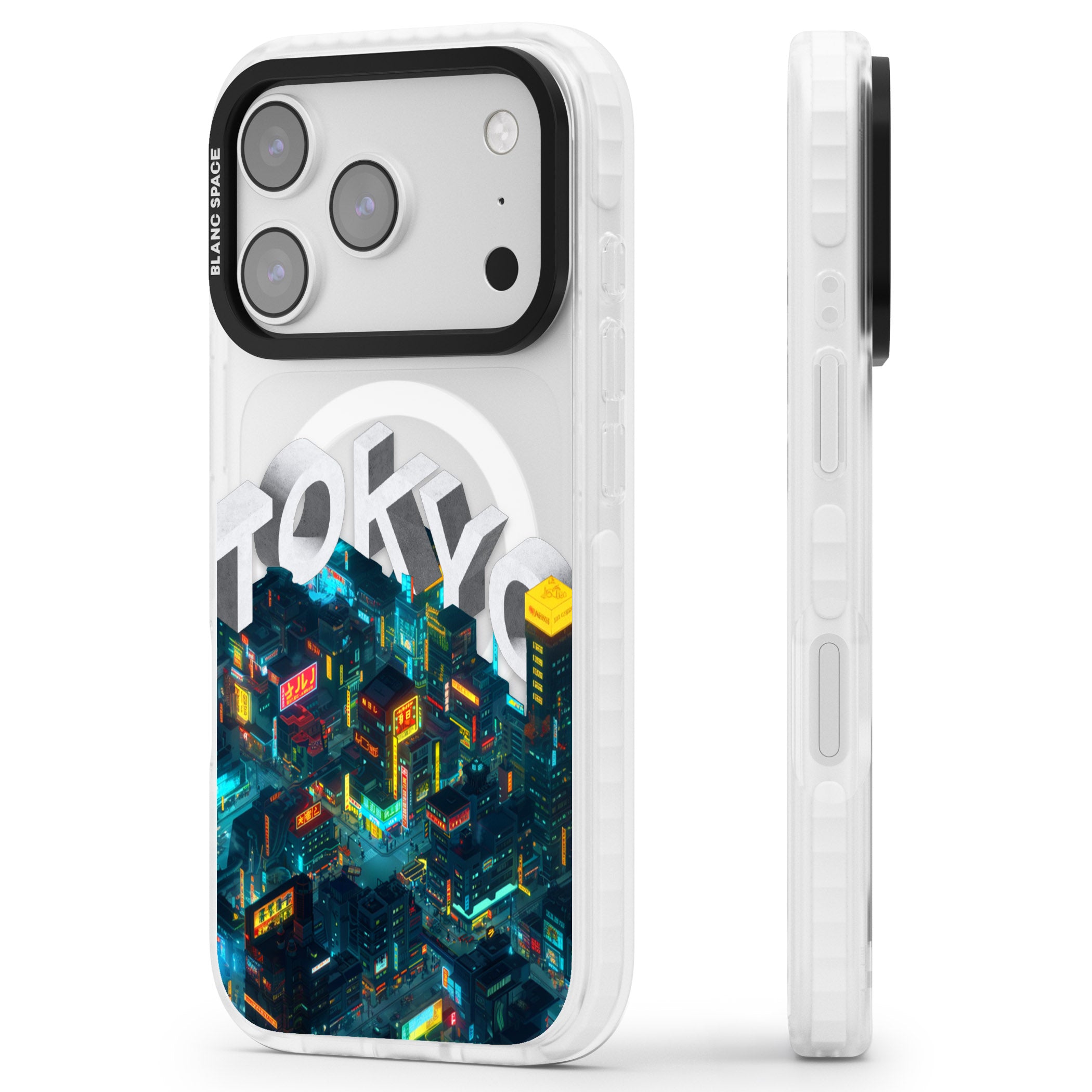 Tokyo iPhone 17 Pro Max Impact Pro Clear Phone Case Side Profile