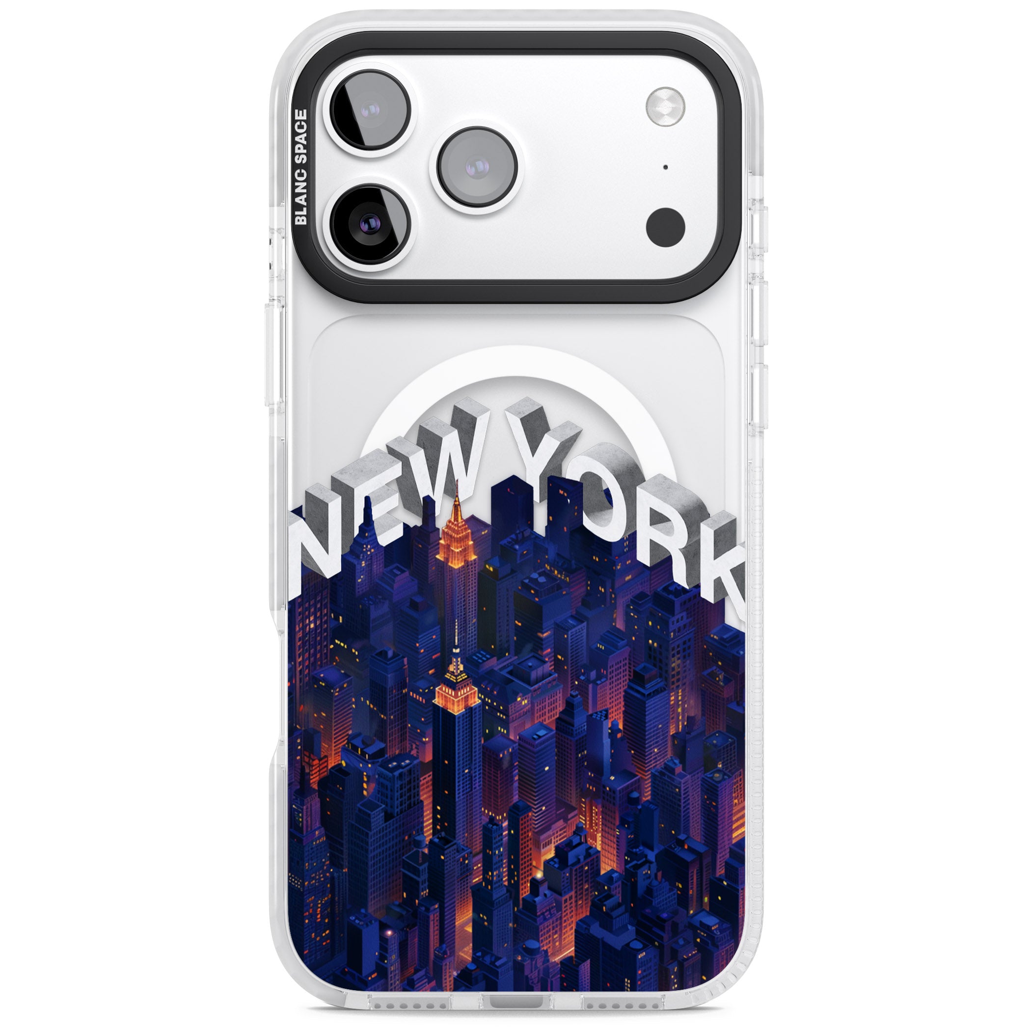 New York City iPhone 17 Pro Max Impact Pro Clear Phone Case