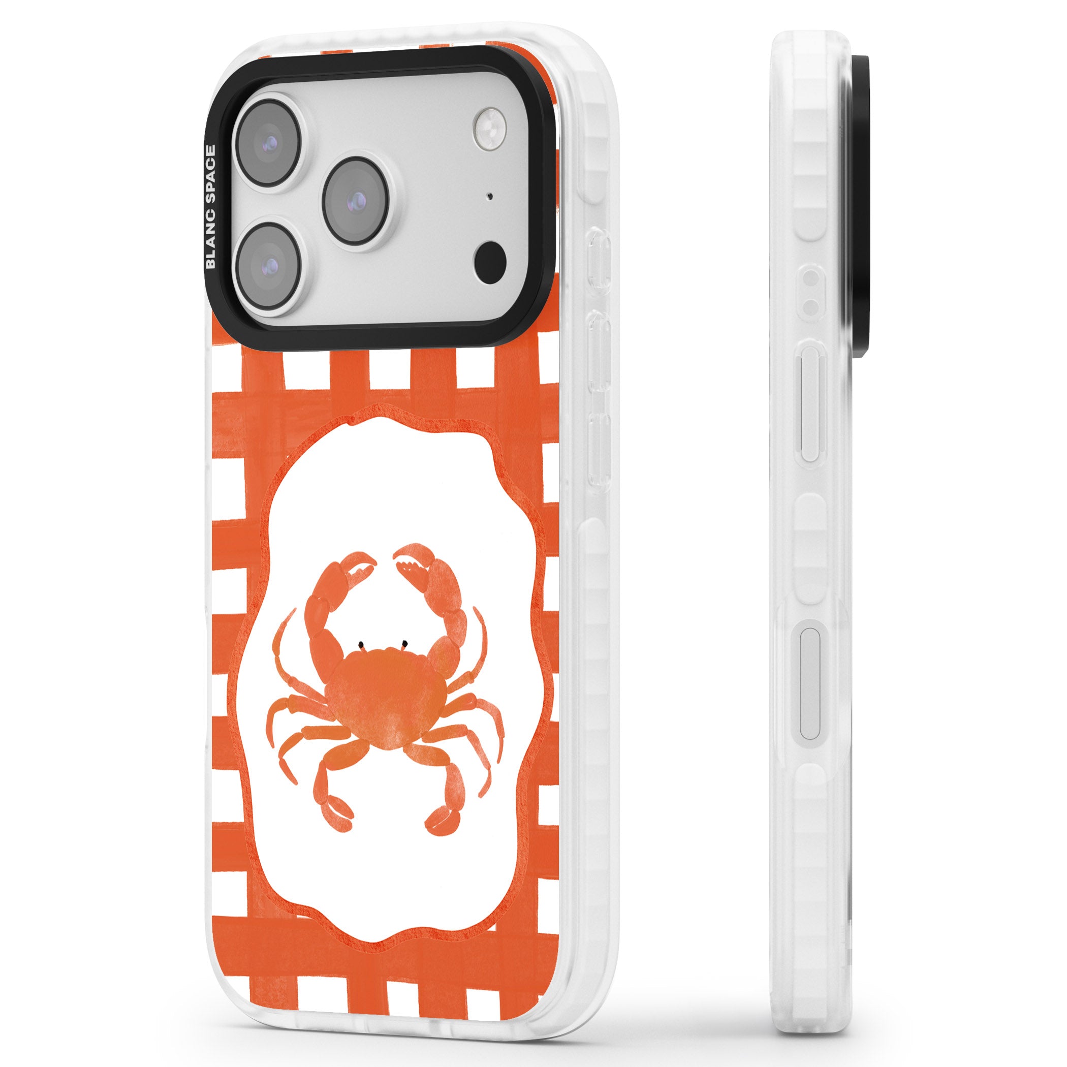 Red Lobster iPhone 17 Pro Max Impact Pro Clear Phone Case Side Profile