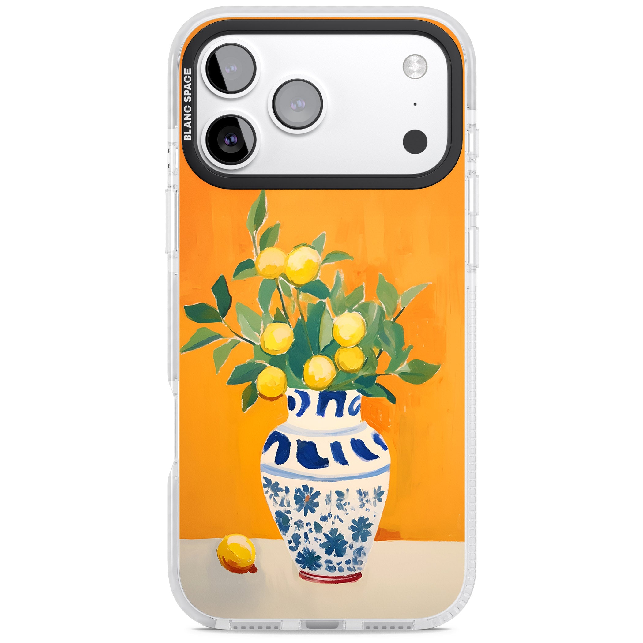 Lemon Vase iPhone 17 Pro Max Impact Pro Clear Phone Case