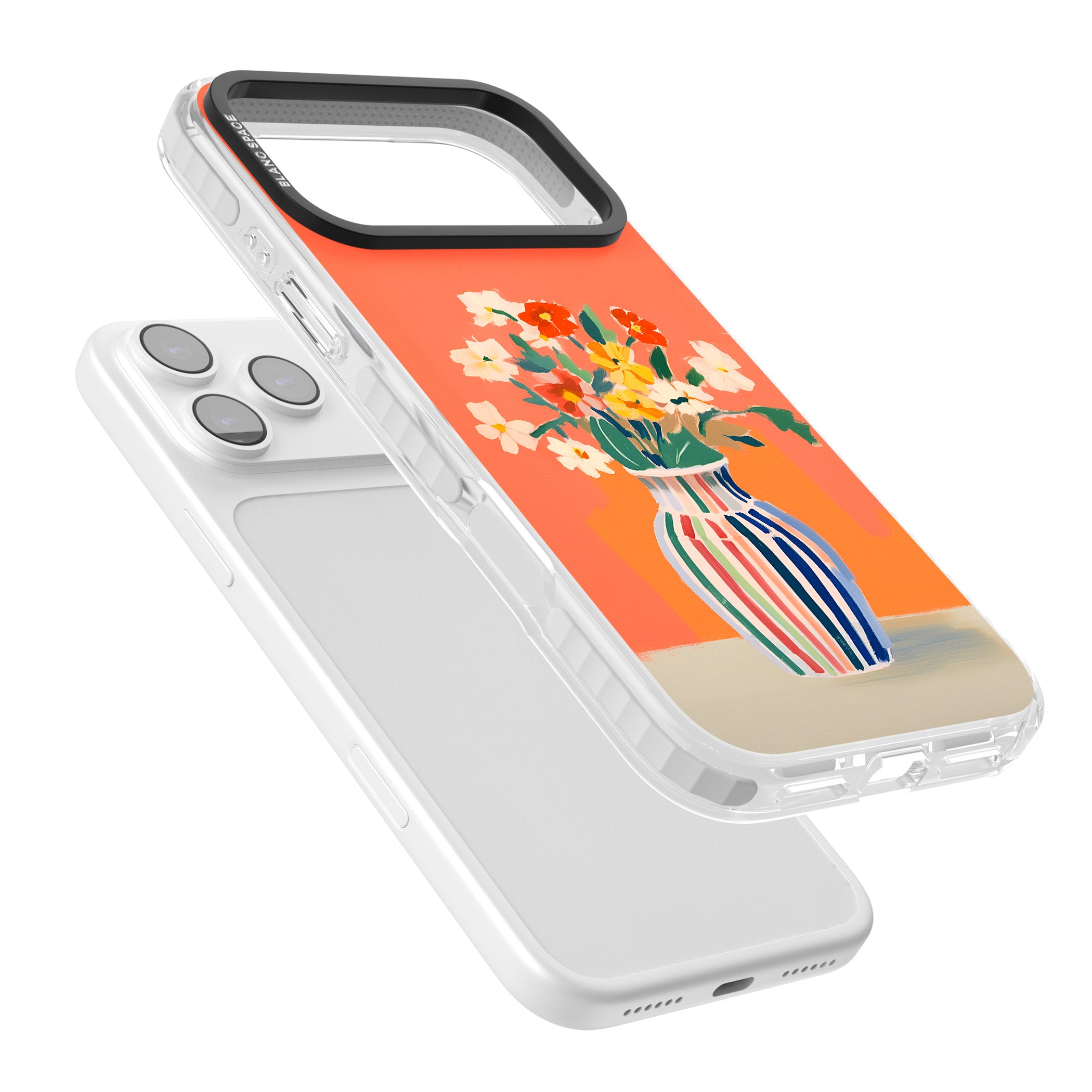 Coral Flower Vase iPhone 17 Pro Max Impact Pro Clear Phone Case Colours