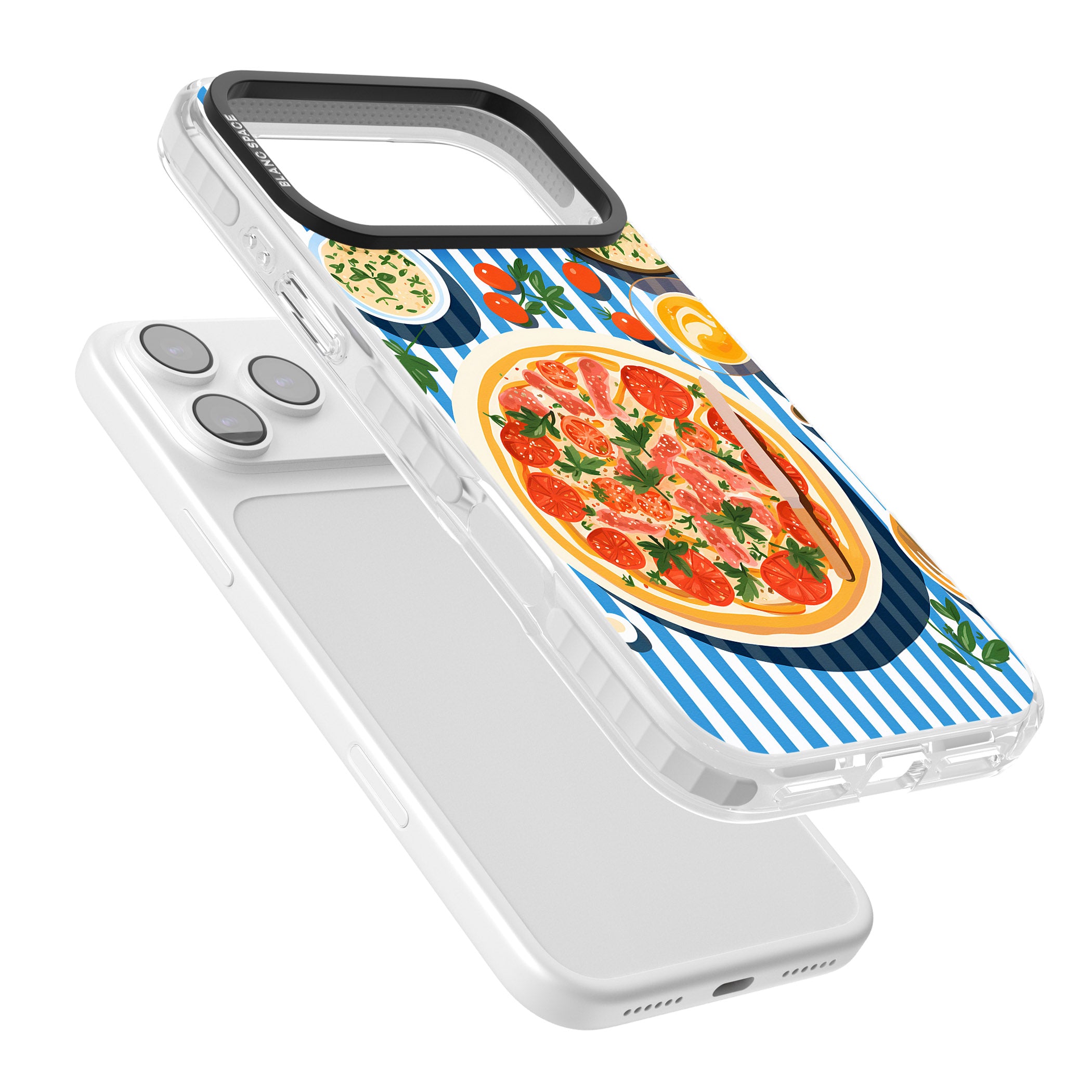 Italian Platter iPhone 17 Pro Max Impact Pro Clear Phone Case Colours