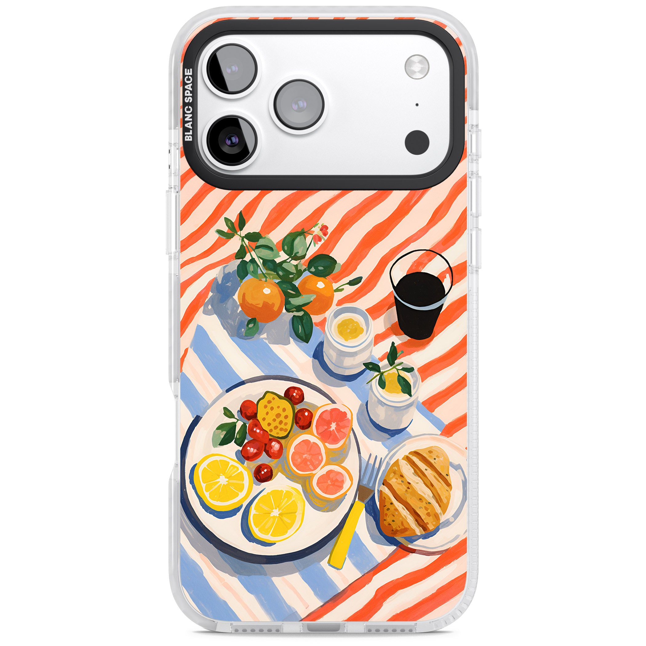 Citrus Picnic iPhone 17 Pro Max Impact Pro Clear Phone Case