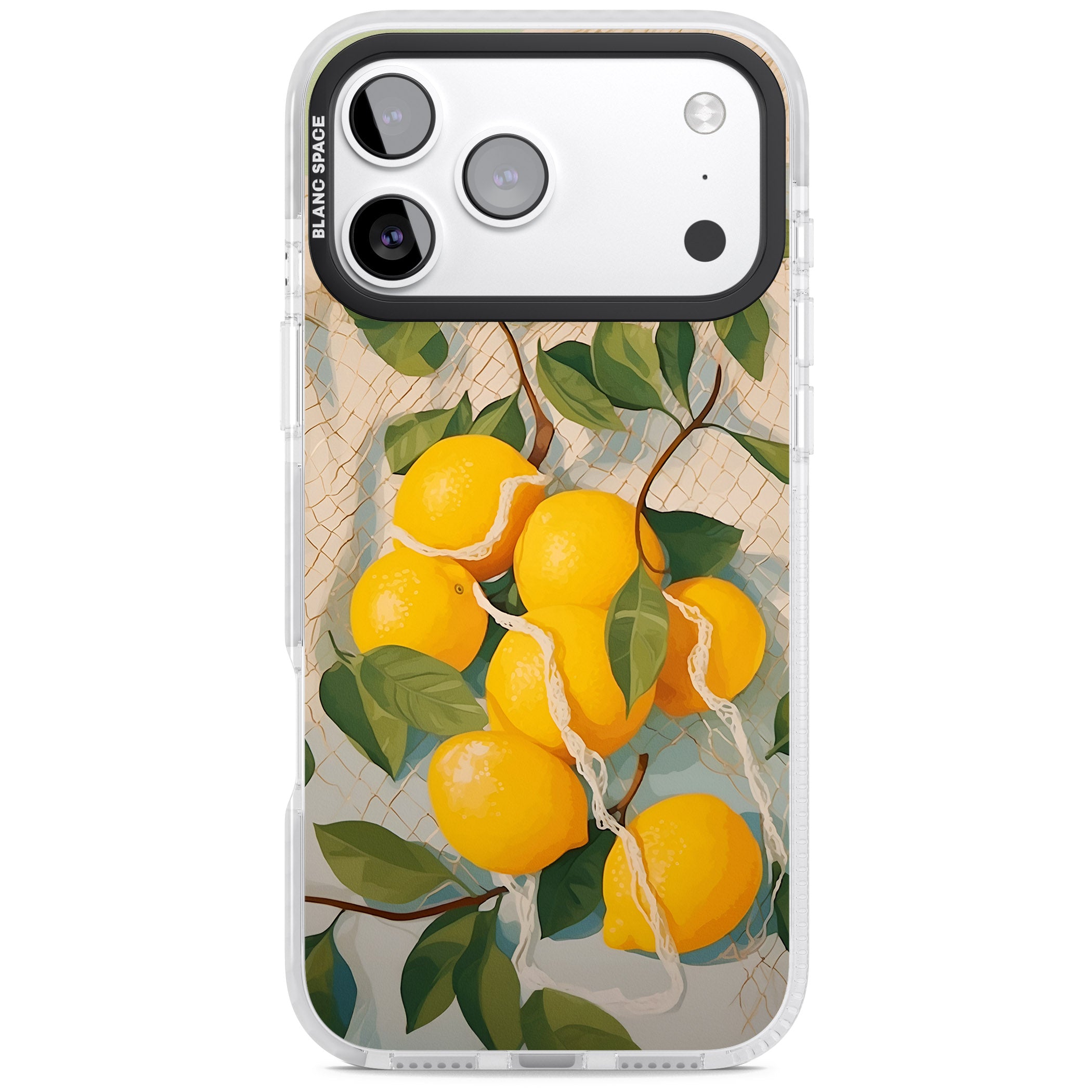 Lemon Vines iPhone 17 Pro Max Impact Pro Clear Phone Case