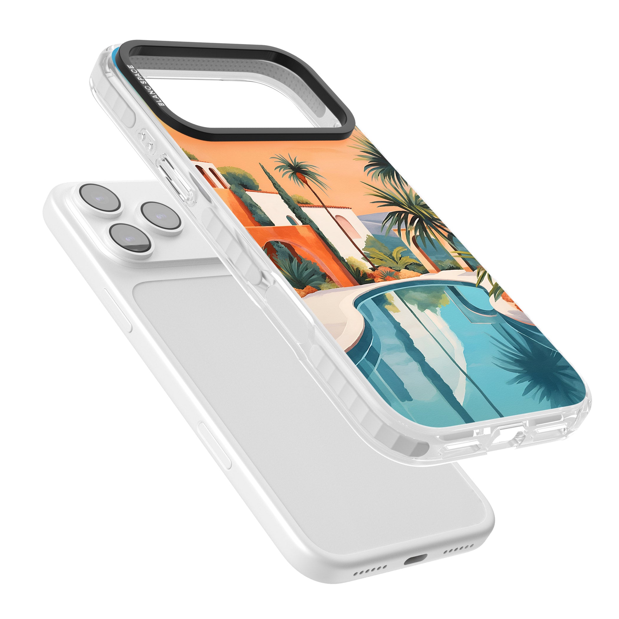 Villa Sunset iPhone 17 Pro Max Impact Pro Clear Phone Case Colours