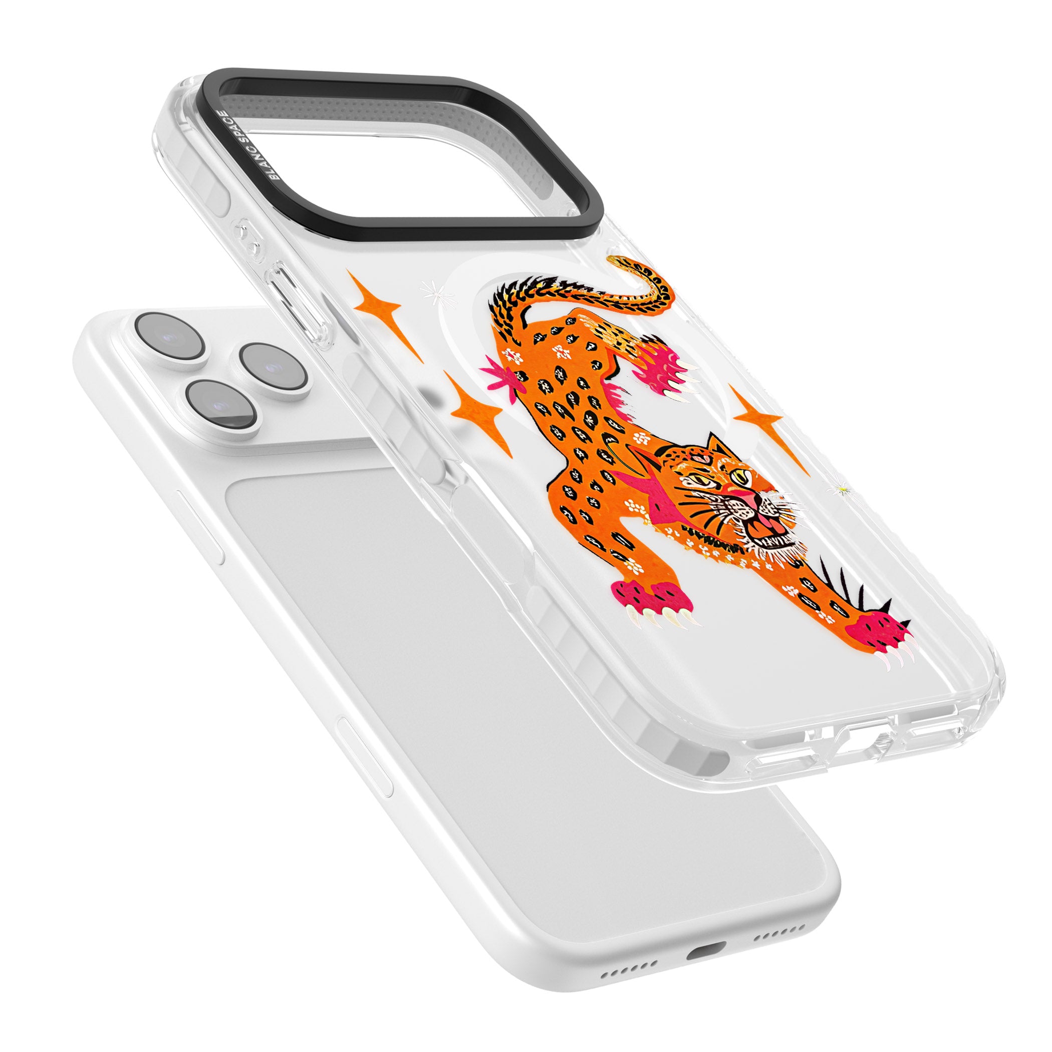 Fierce Jaguar Clear iPhone 17 Pro Max Impact Pro Clear Phone Case Colours