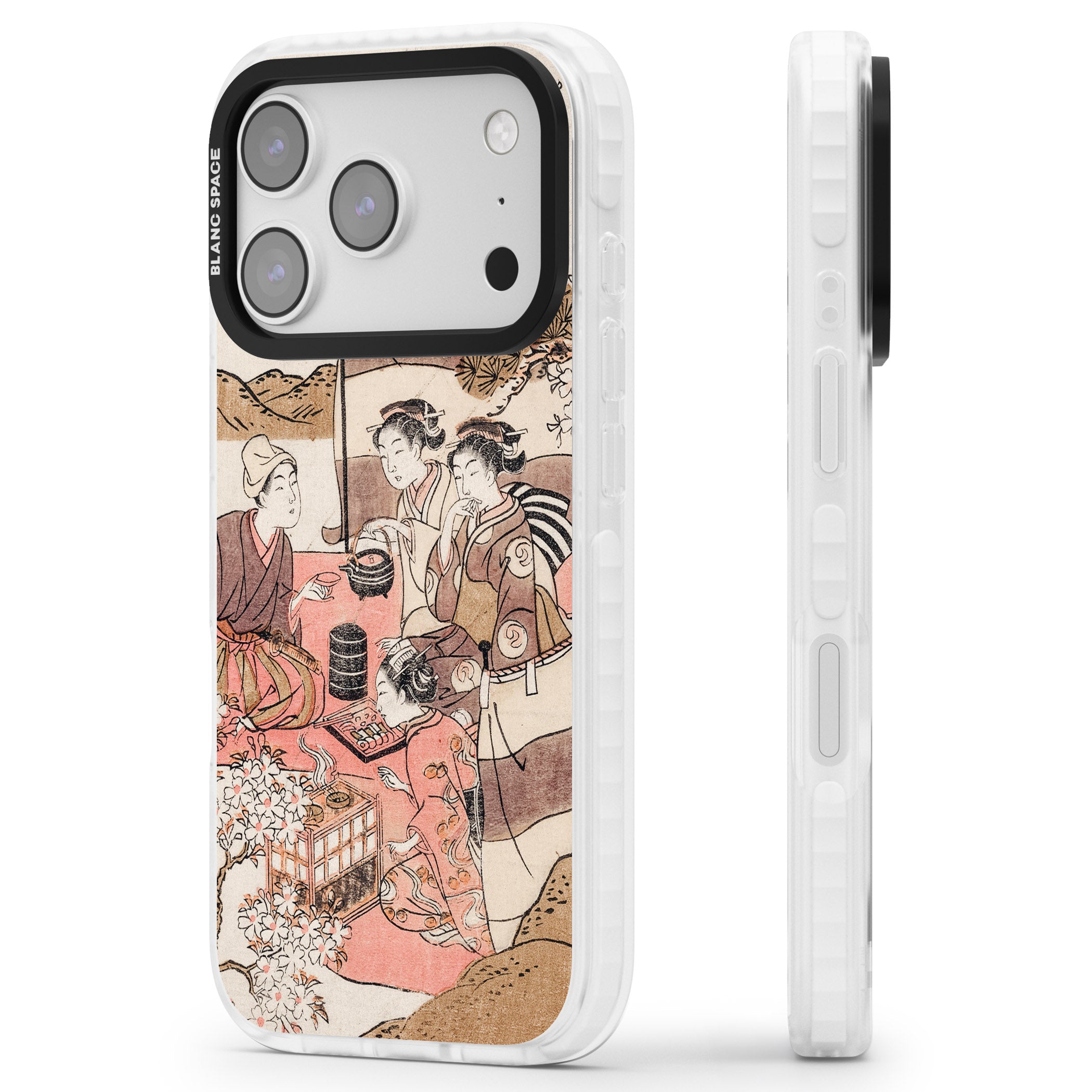 Japanese Afternoon Tea iPhone 17 Pro Max Impact Pro Clear Phone Case Side Profile