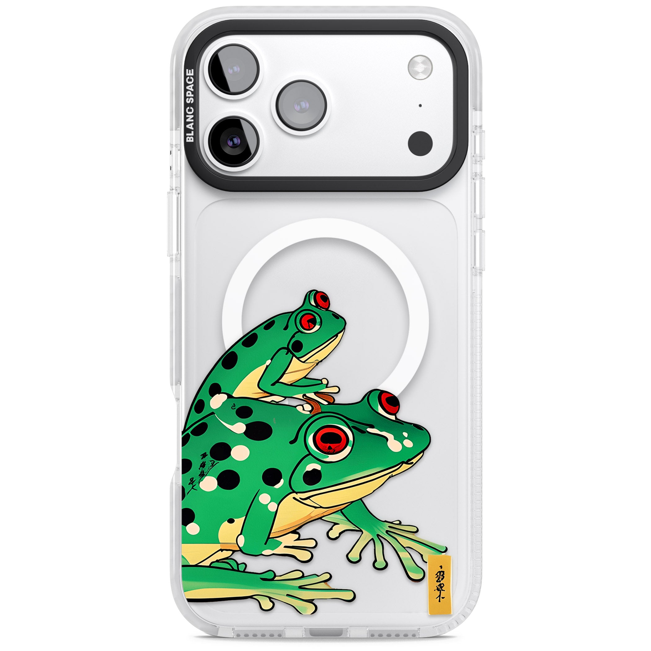 Matsumoto Hoji Frog Green iPhone 17 Pro Max Impact Pro Clear Phone Case