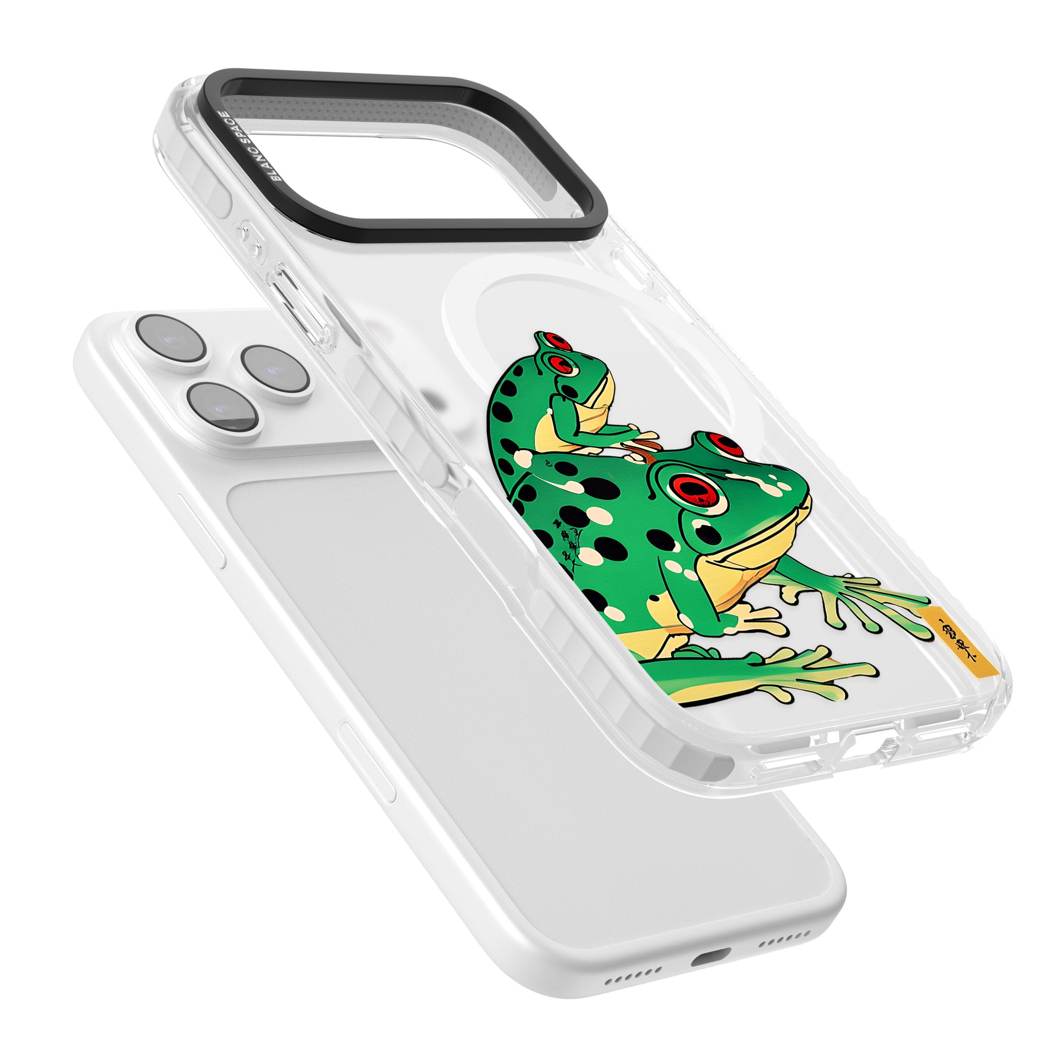 Matsumoto Hoji Frog Green iPhone 17 Pro Max Impact Pro Clear Phone Case Colours
