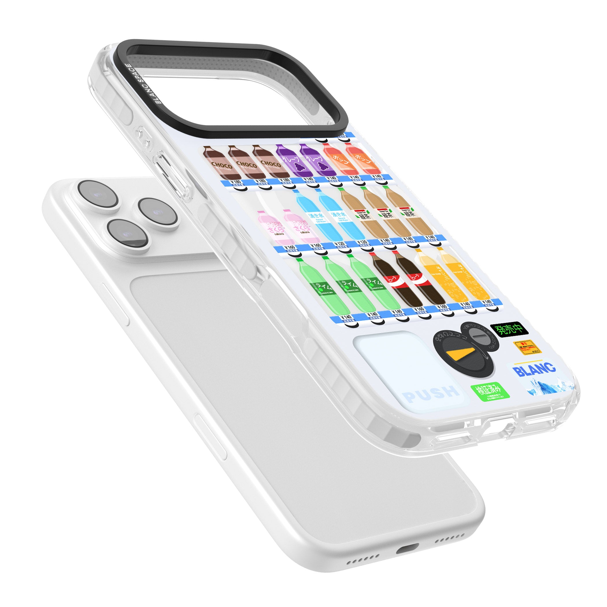 Japanese Vending Machine iPhone 17 Pro Max Impact Pro Clear Phone Case Colours