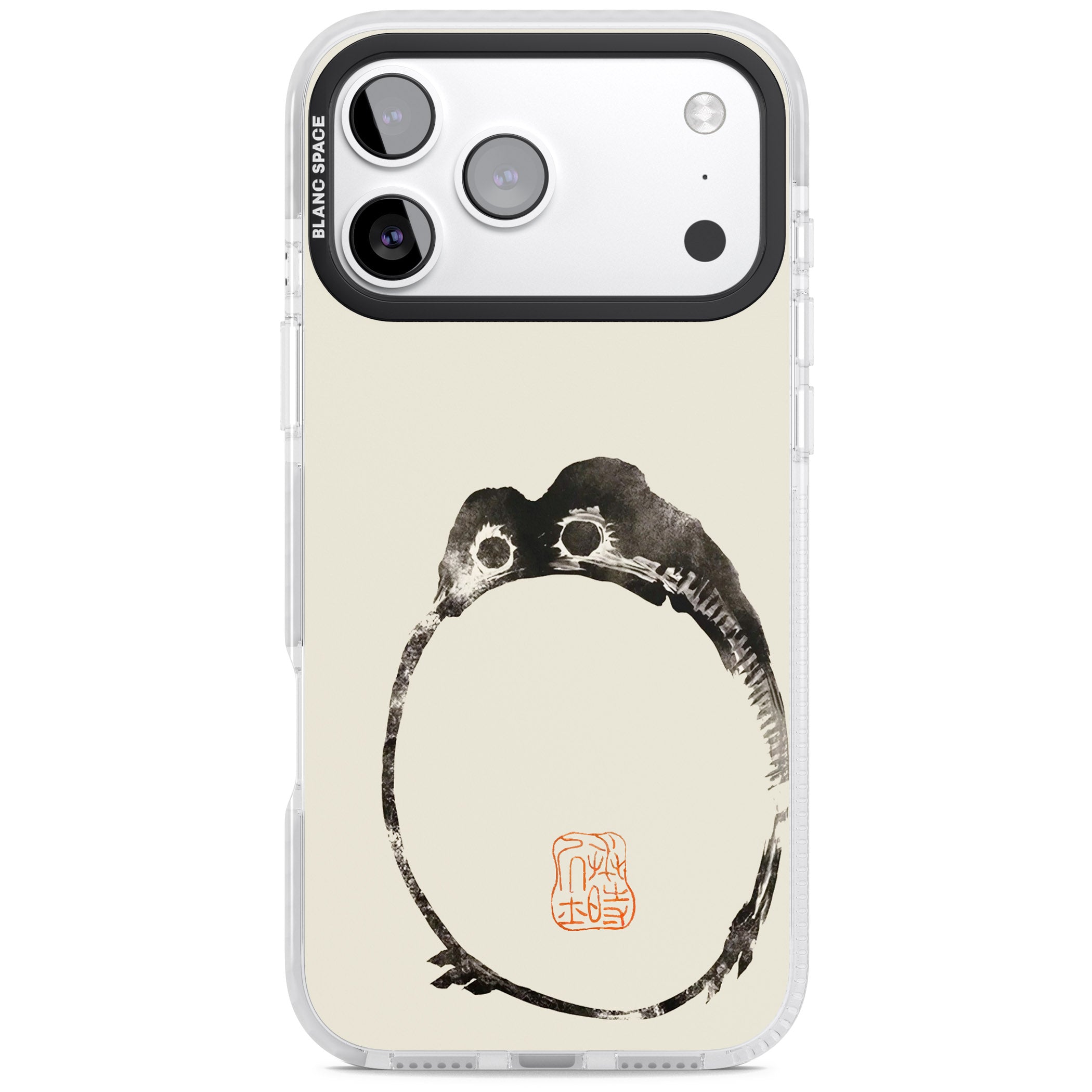 Matsumoto Hoji Round Frog iPhone 17 Pro Max Impact Pro Clear Phone Case
