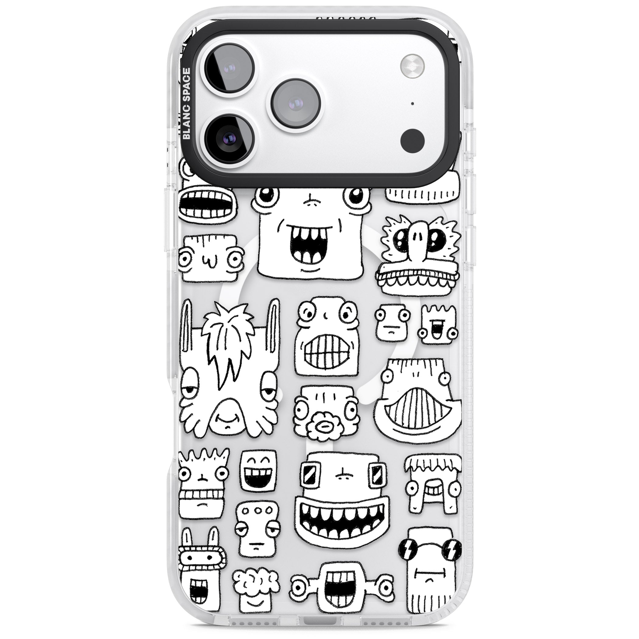 Burst Heads iPhone 17 Pro Max Impact Pro Clear Phone Case
