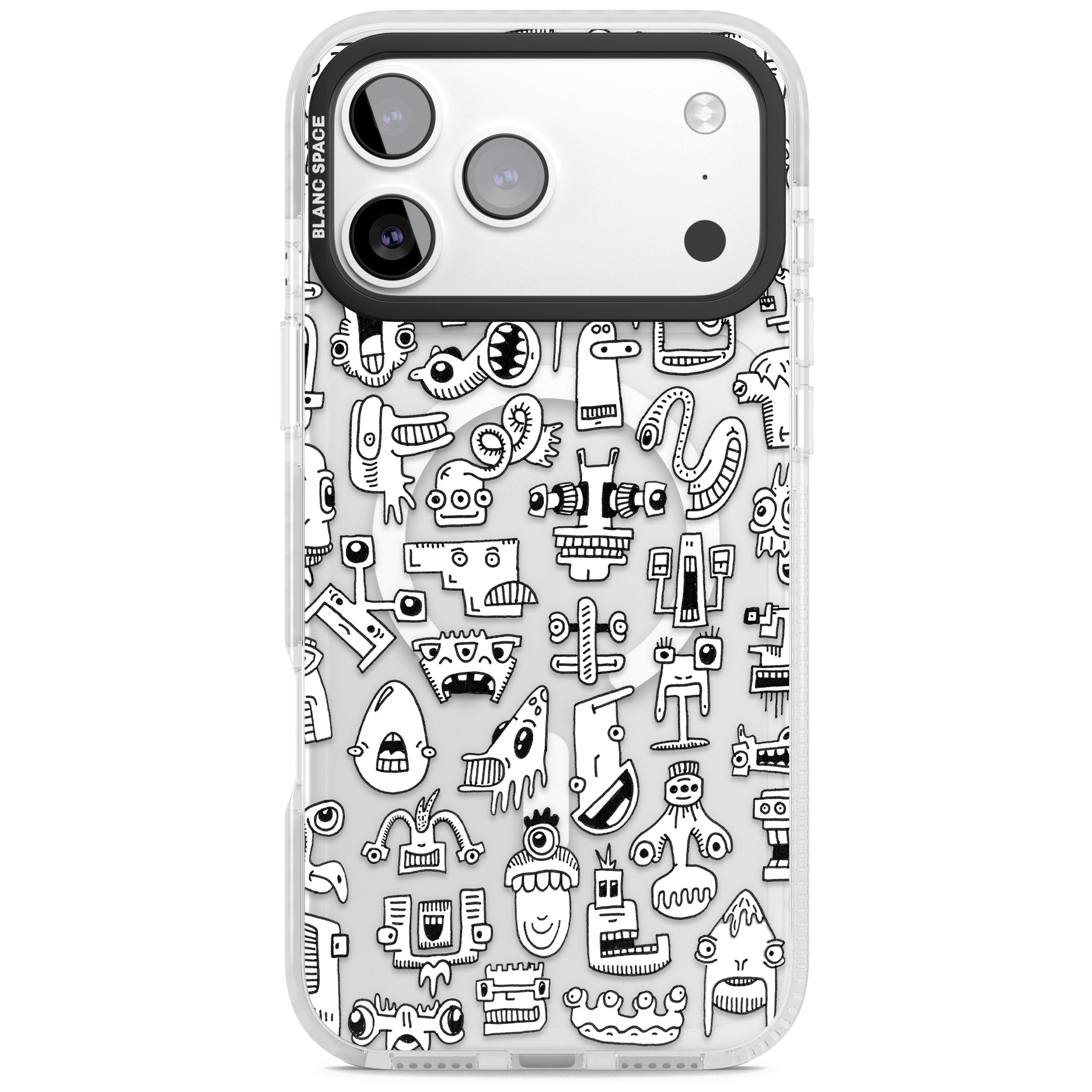 Weird Friends iPhone 17 Pro Max Impact Pro Clear Phone Case