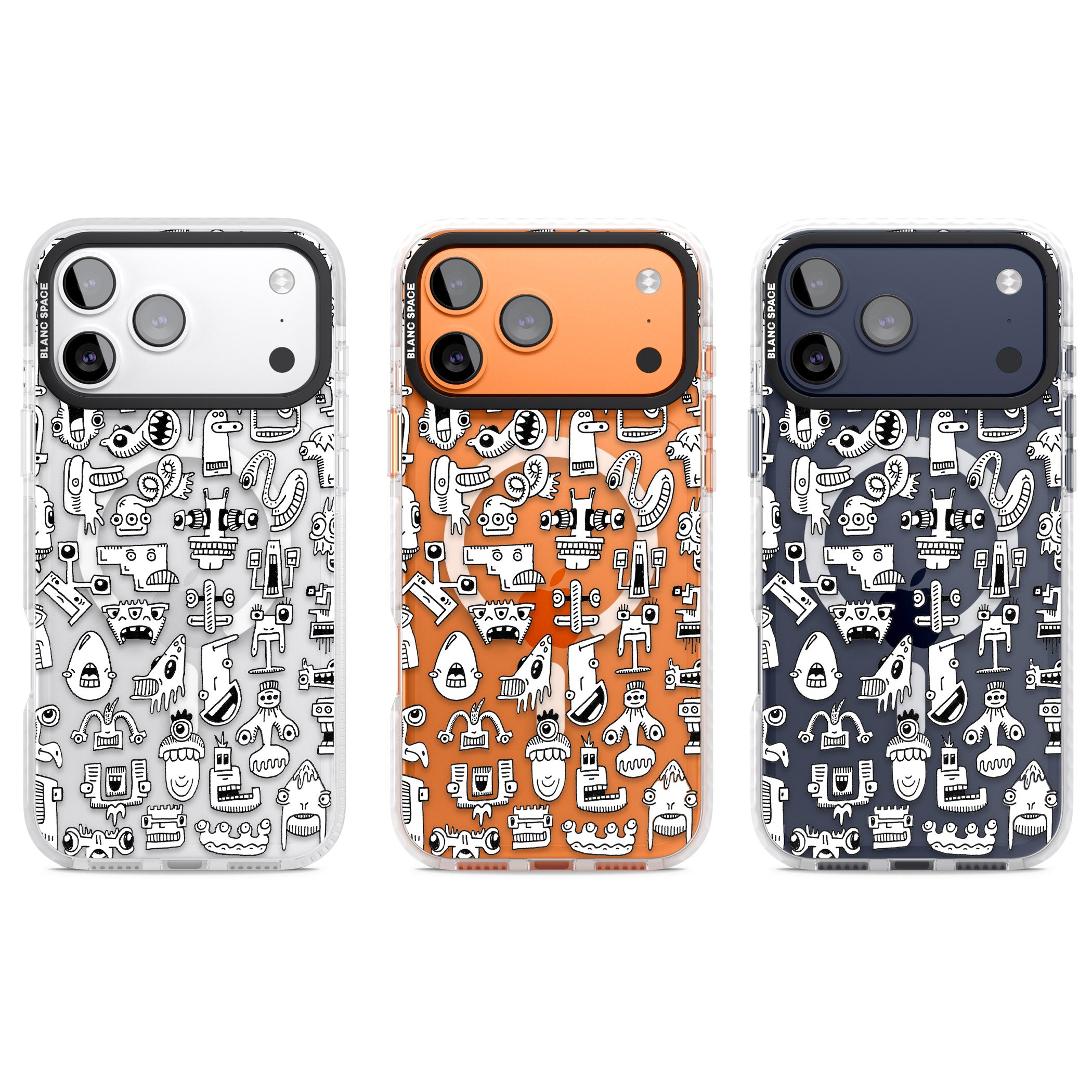 Weird Friends iPhone 17 Pro Impact Pro Clear Phone Case APT Impact Protection