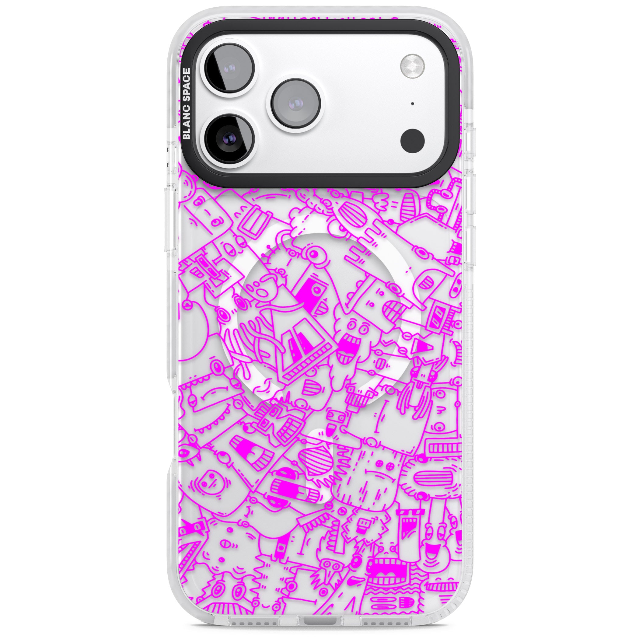 Pink Pals iPhone 17 Pro Max Impact Pro Clear Phone Case